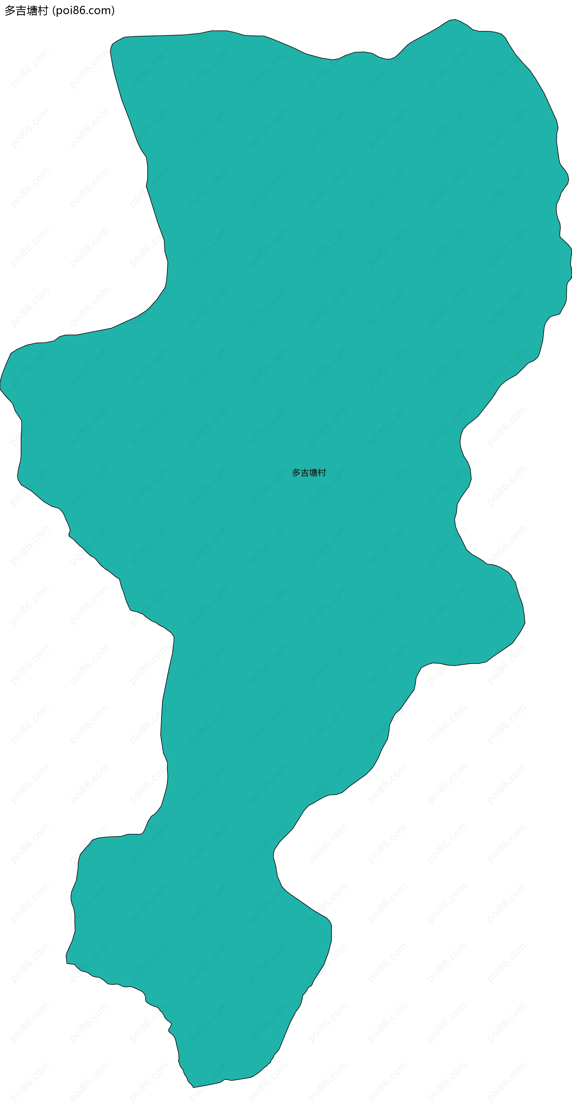 多吉塘村边界地图