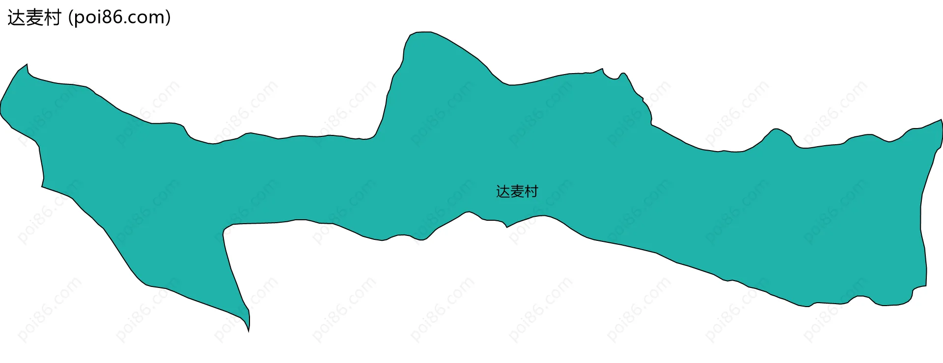 达麦村边界地图