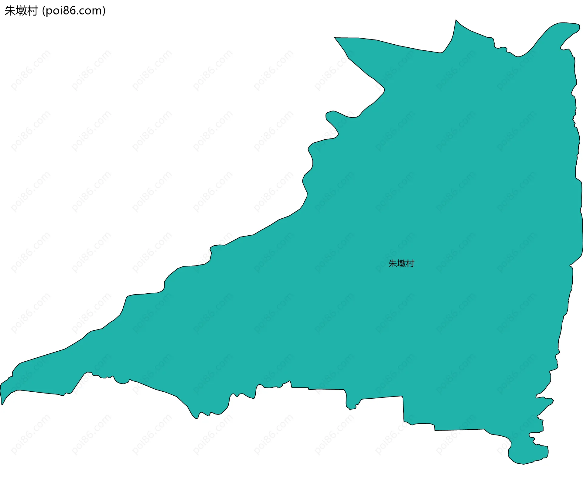 朱墩村边界地图