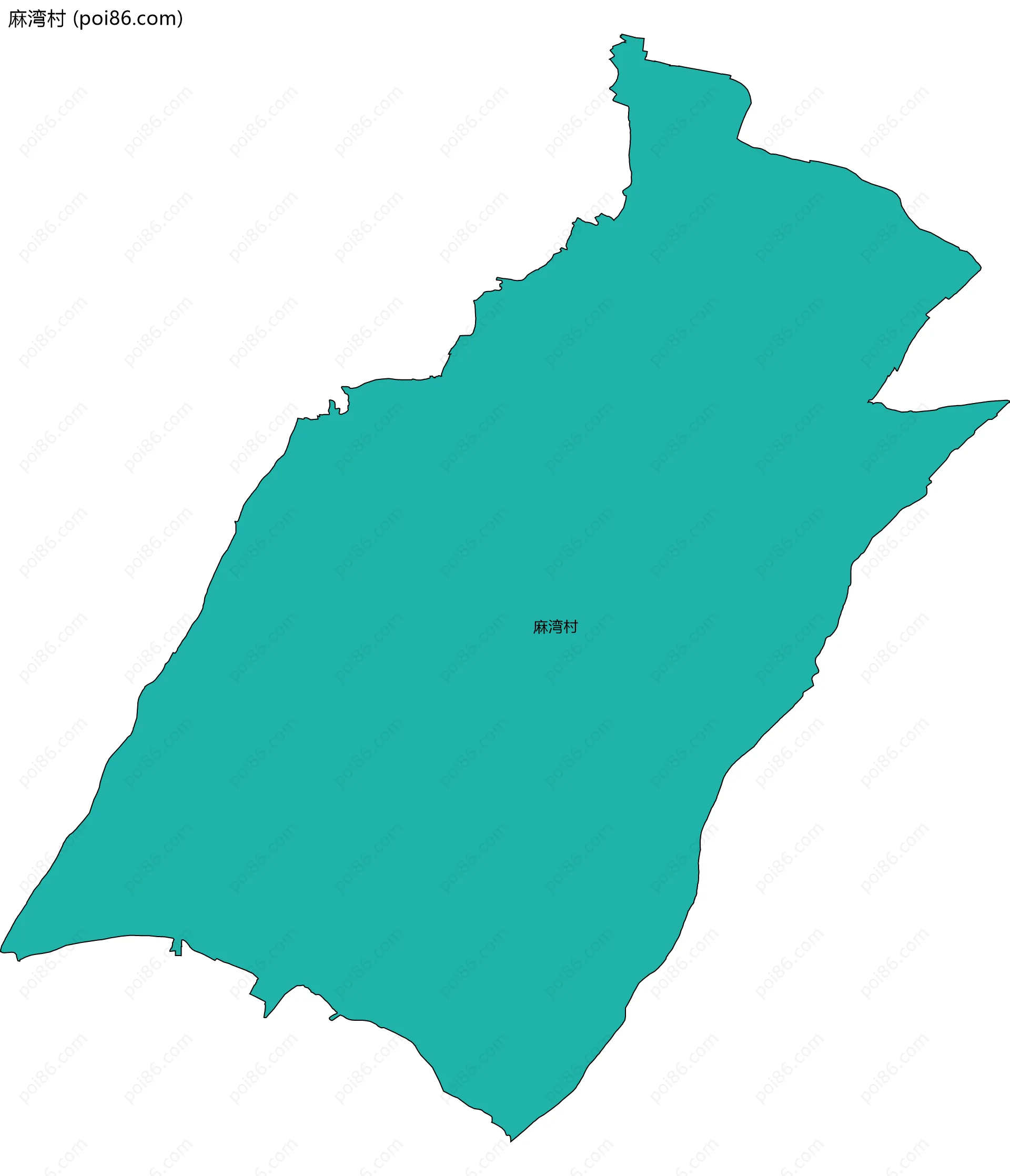 麻湾村边界地图