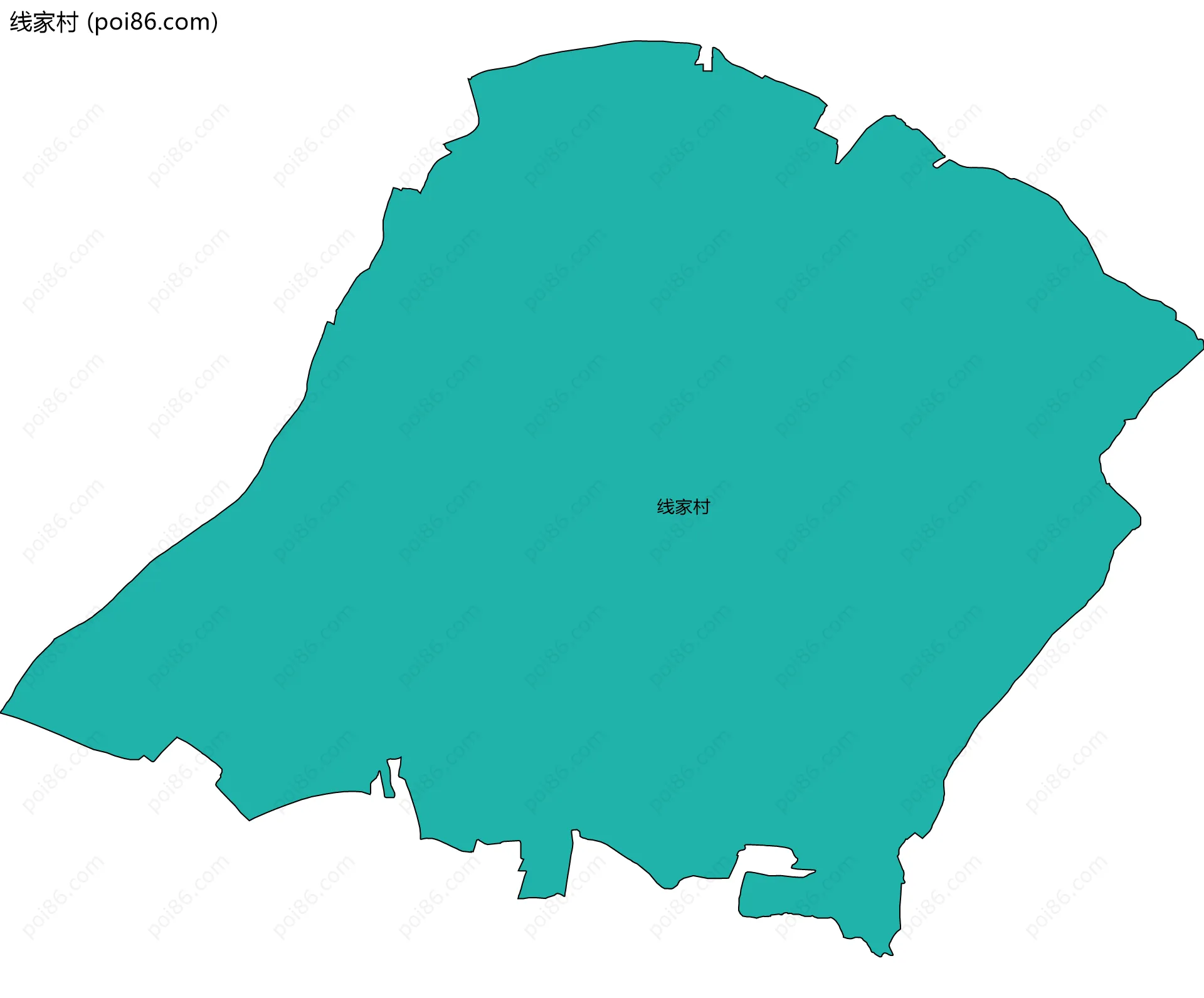 线家村边界地图