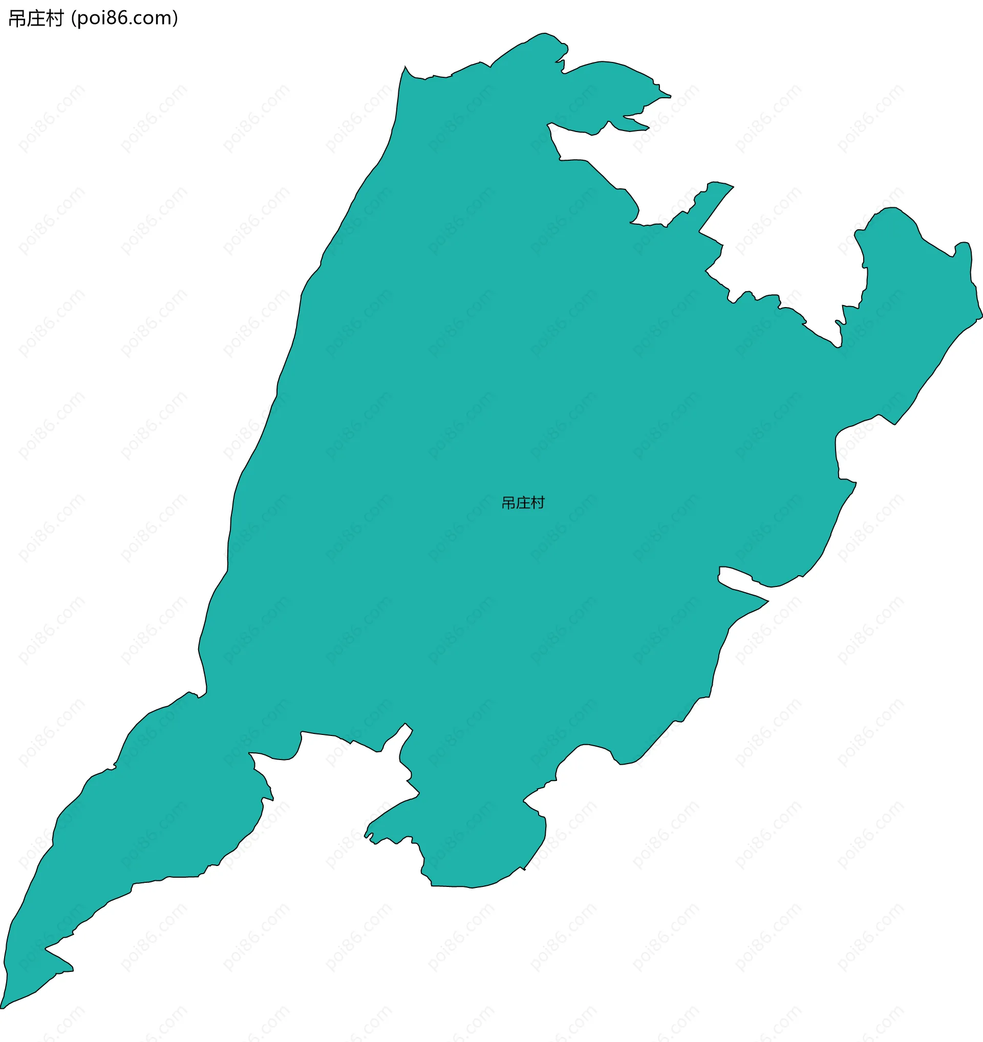 吊庄村边界地图