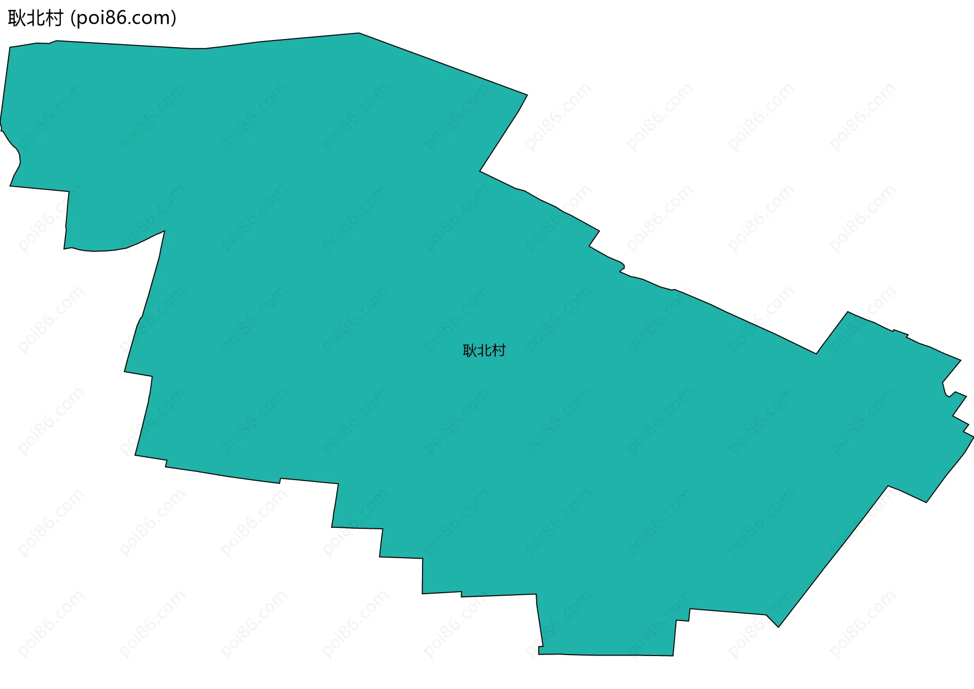 耿北村边界地图
