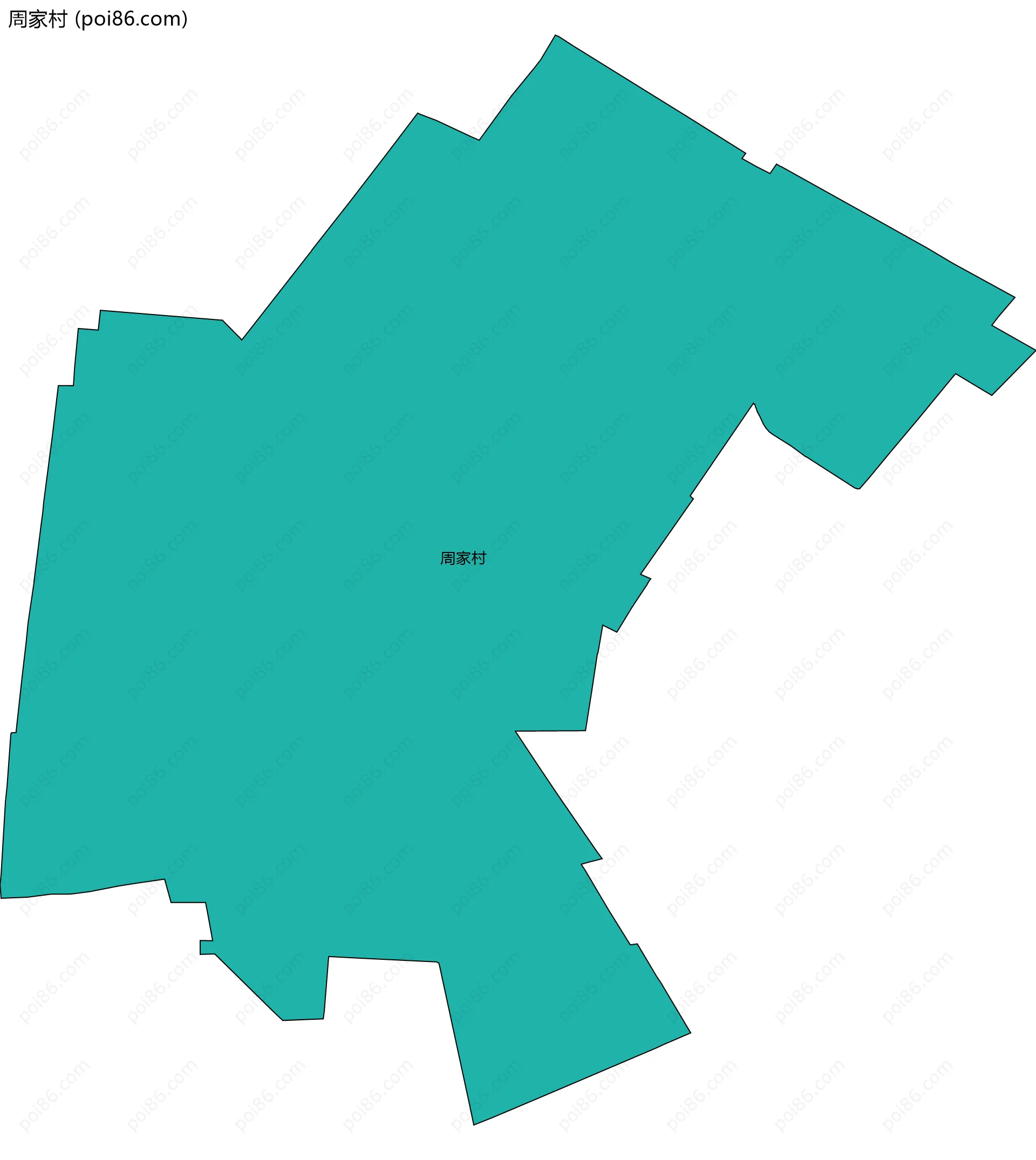 周家村边界地图