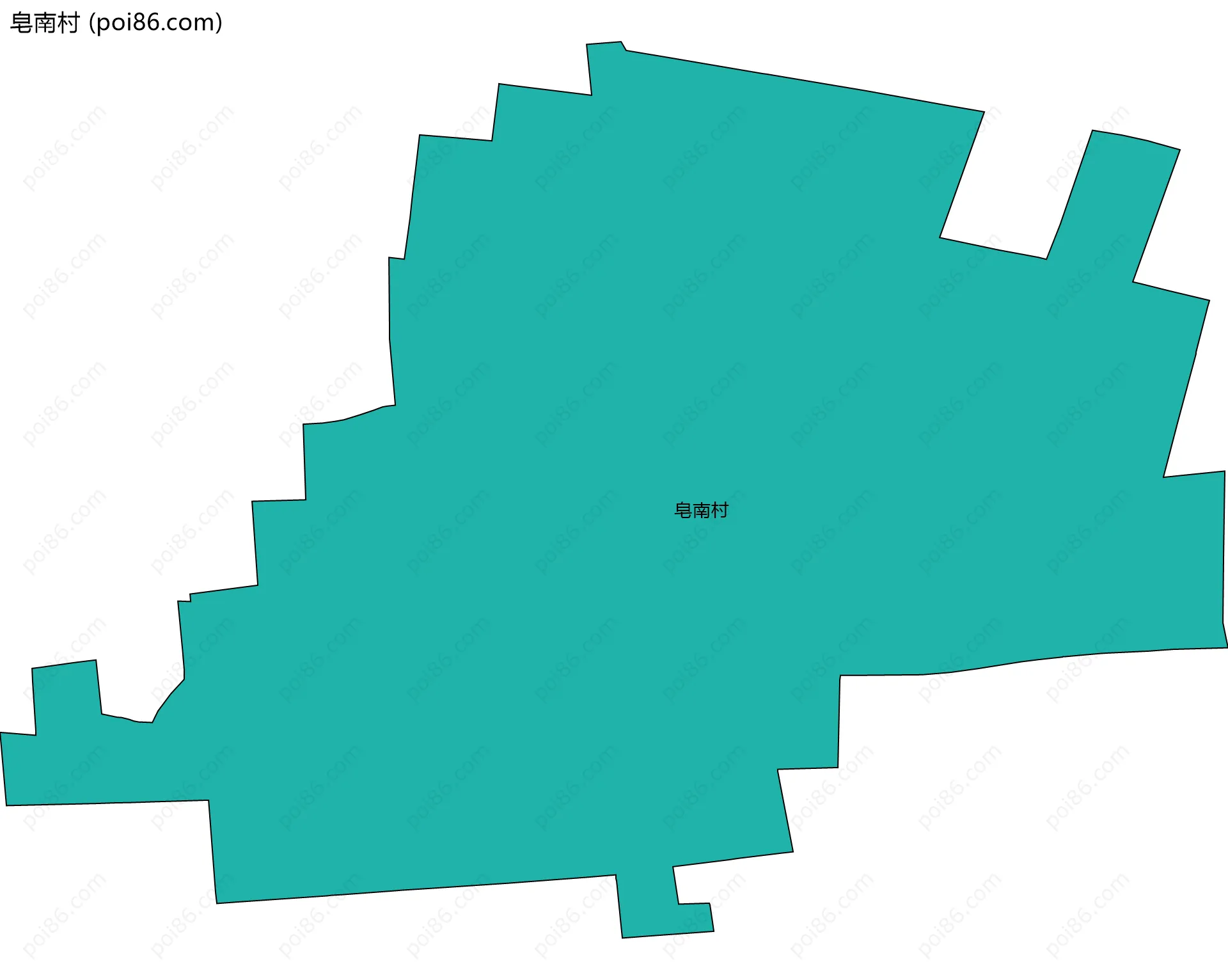 皂南村边界地图
