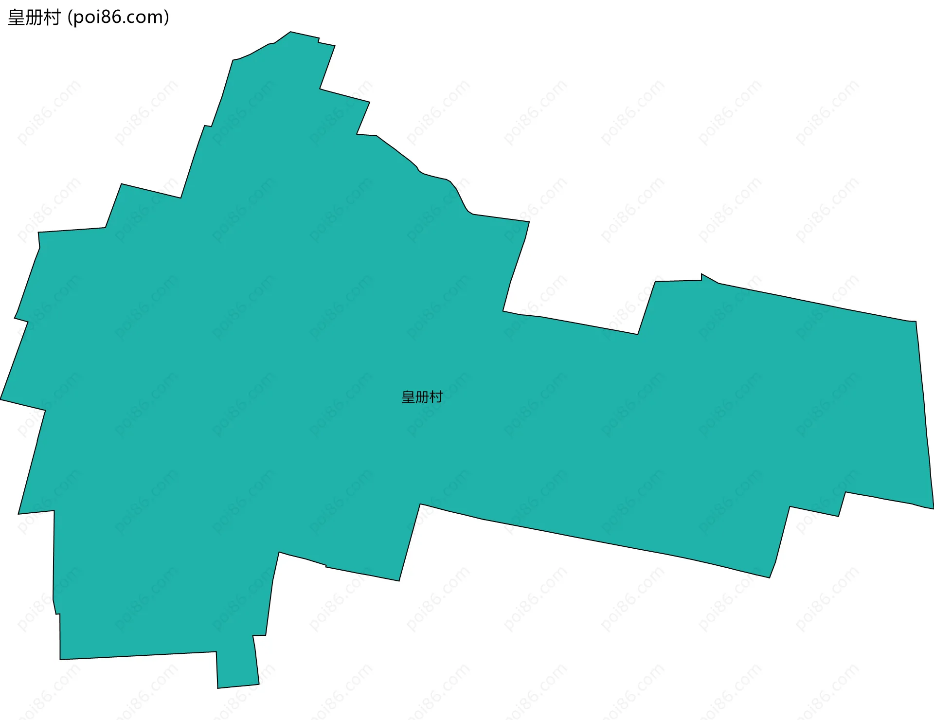 皇册村边界地图