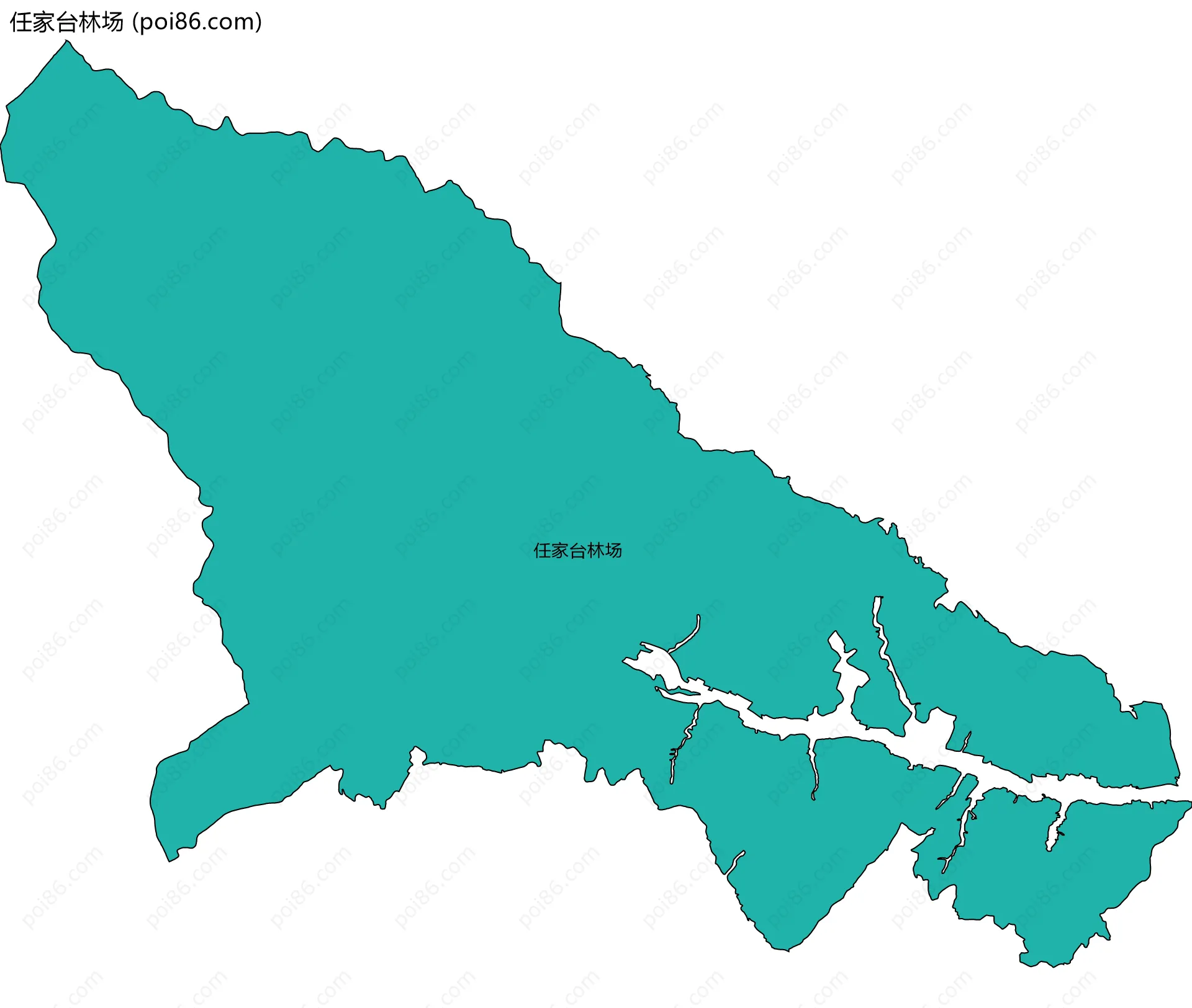 任家台林场边界地图