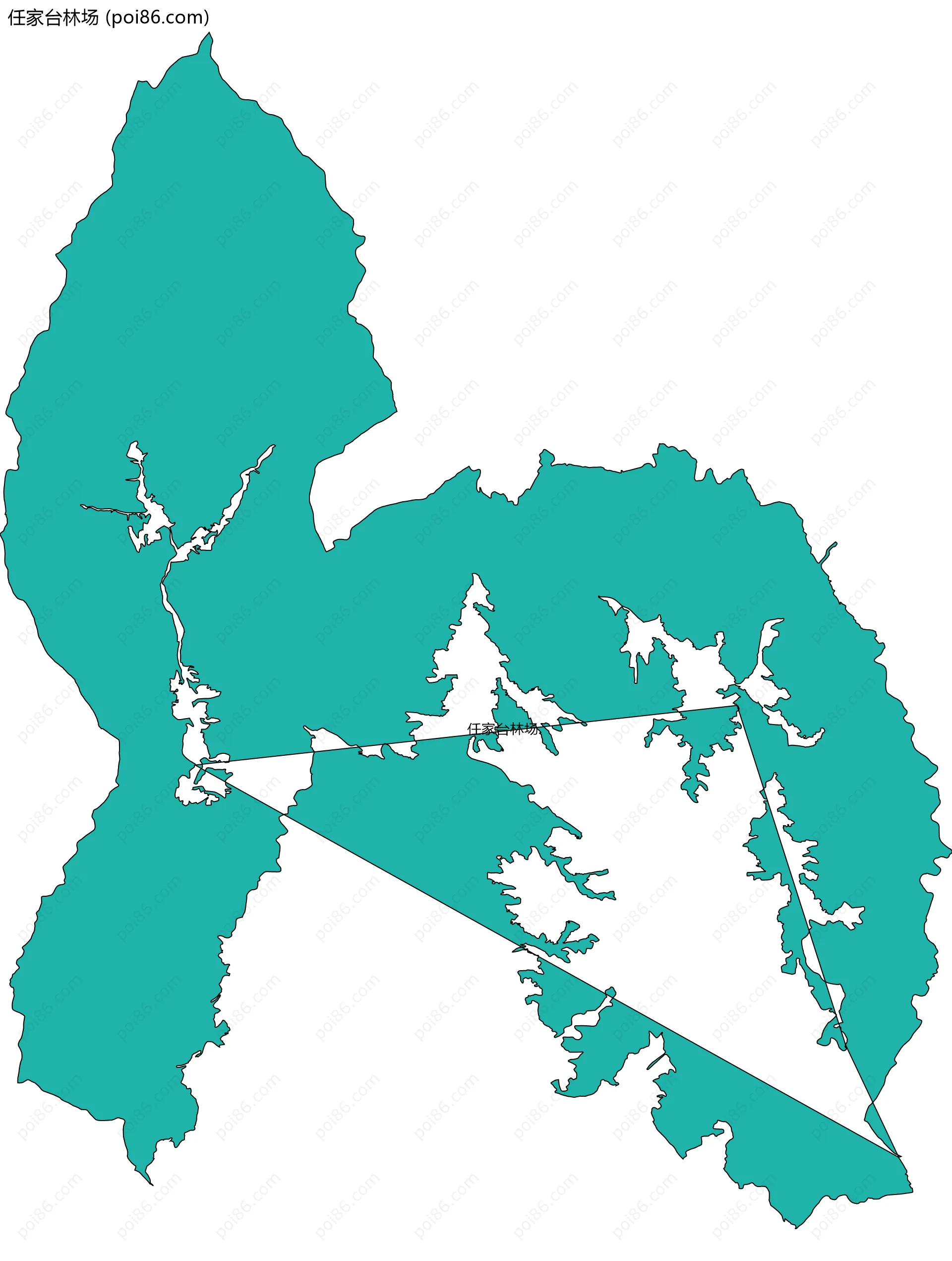 任家台林场边界地图