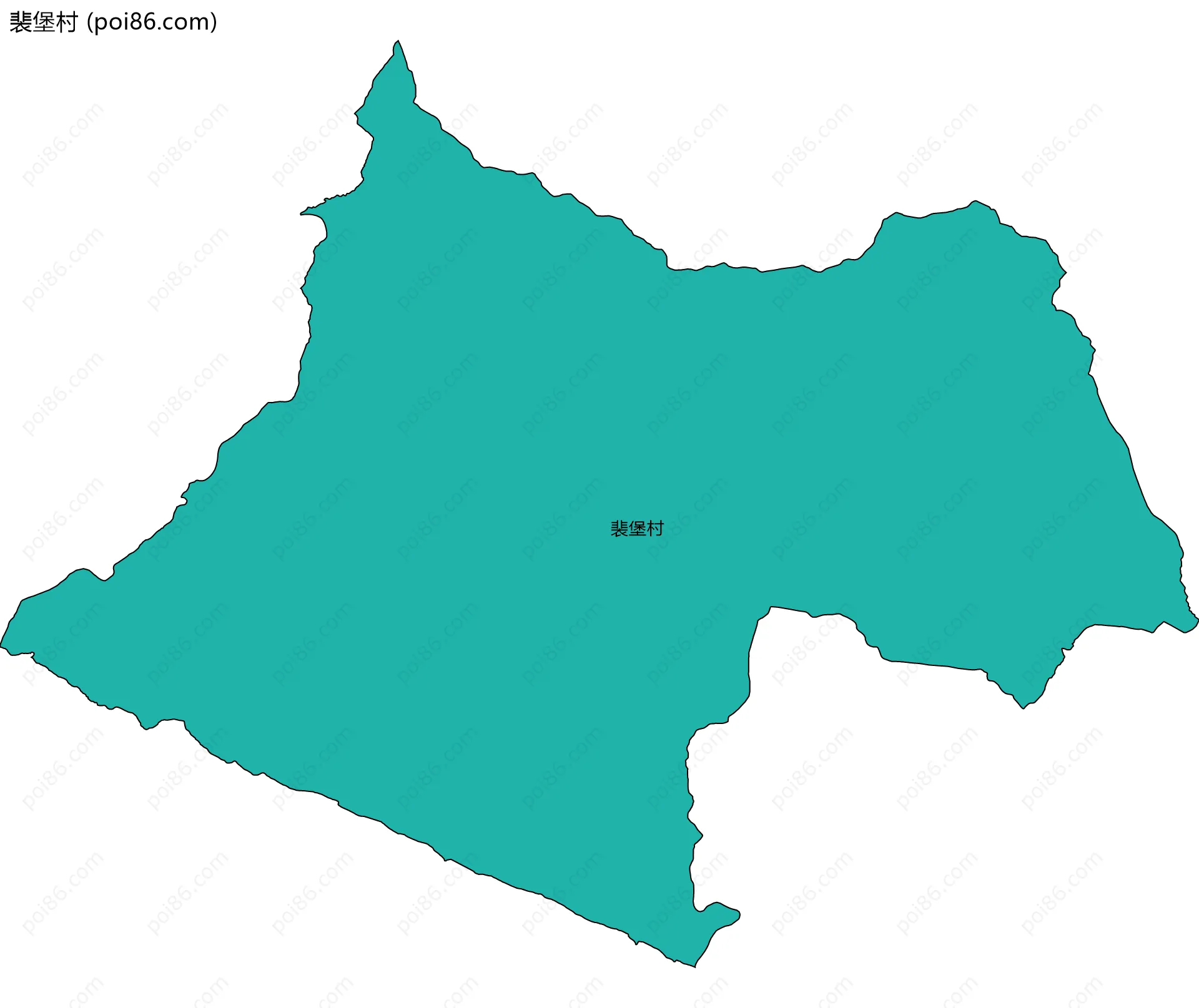 裴堡村边界地图
