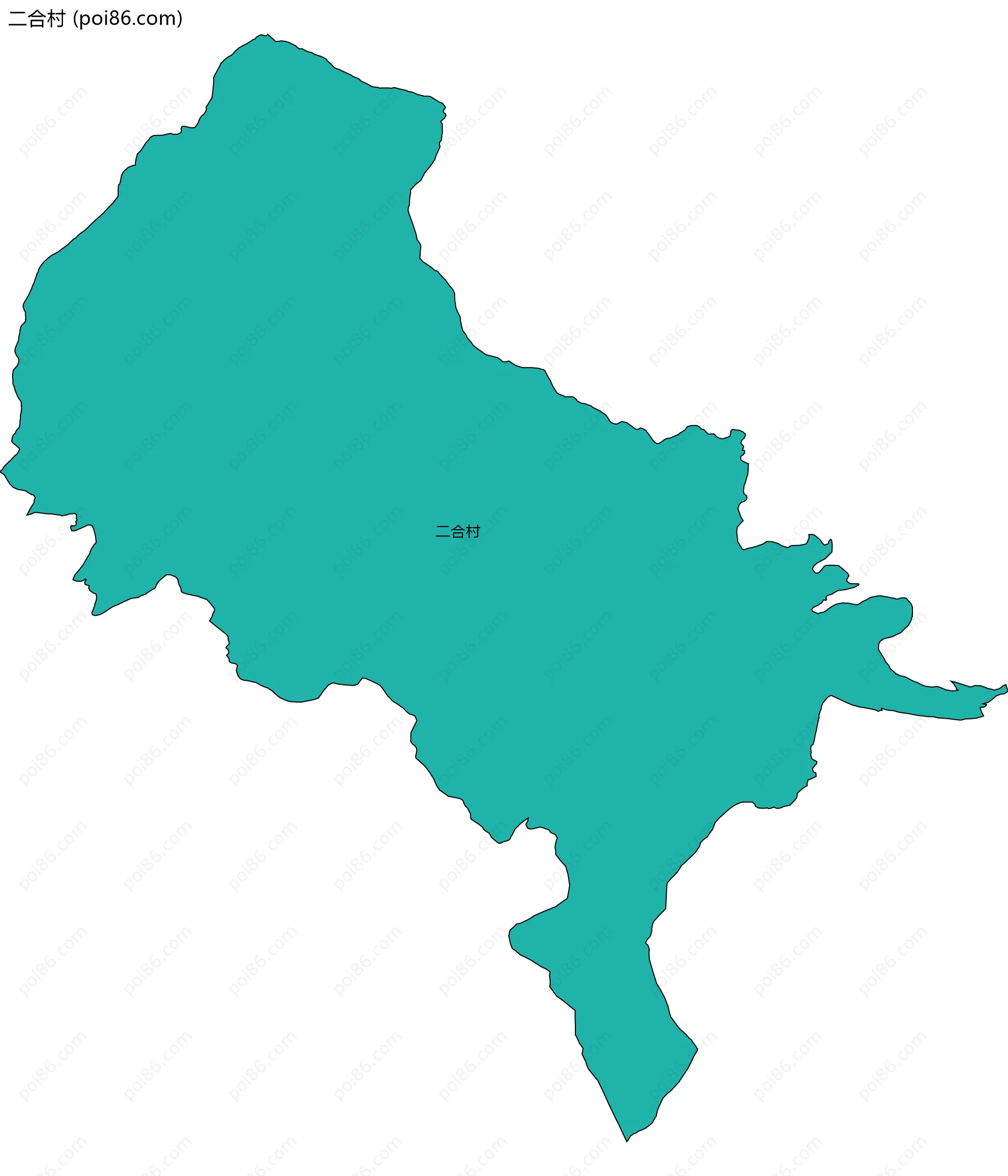二合村边界地图