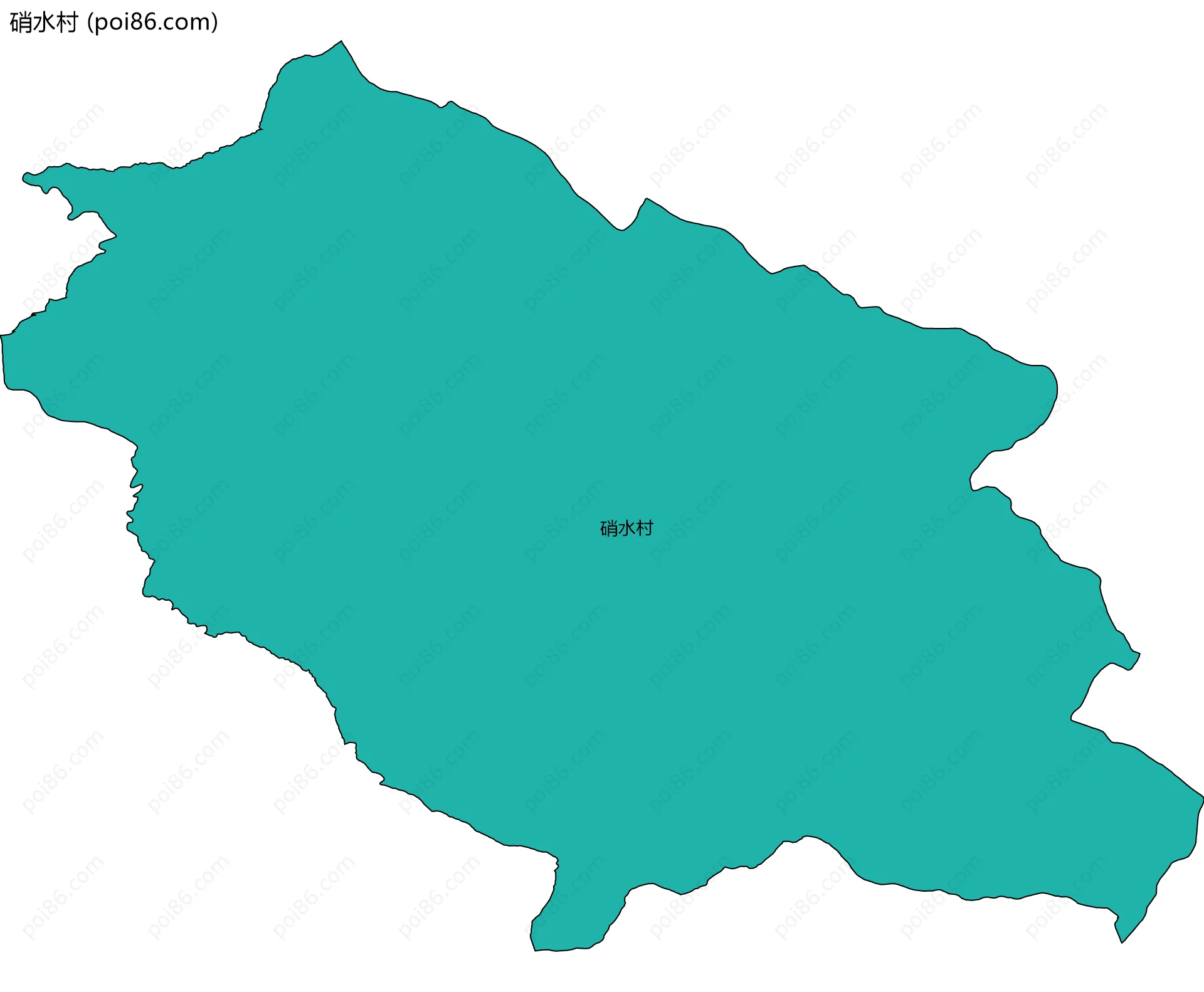 硝水村边界地图