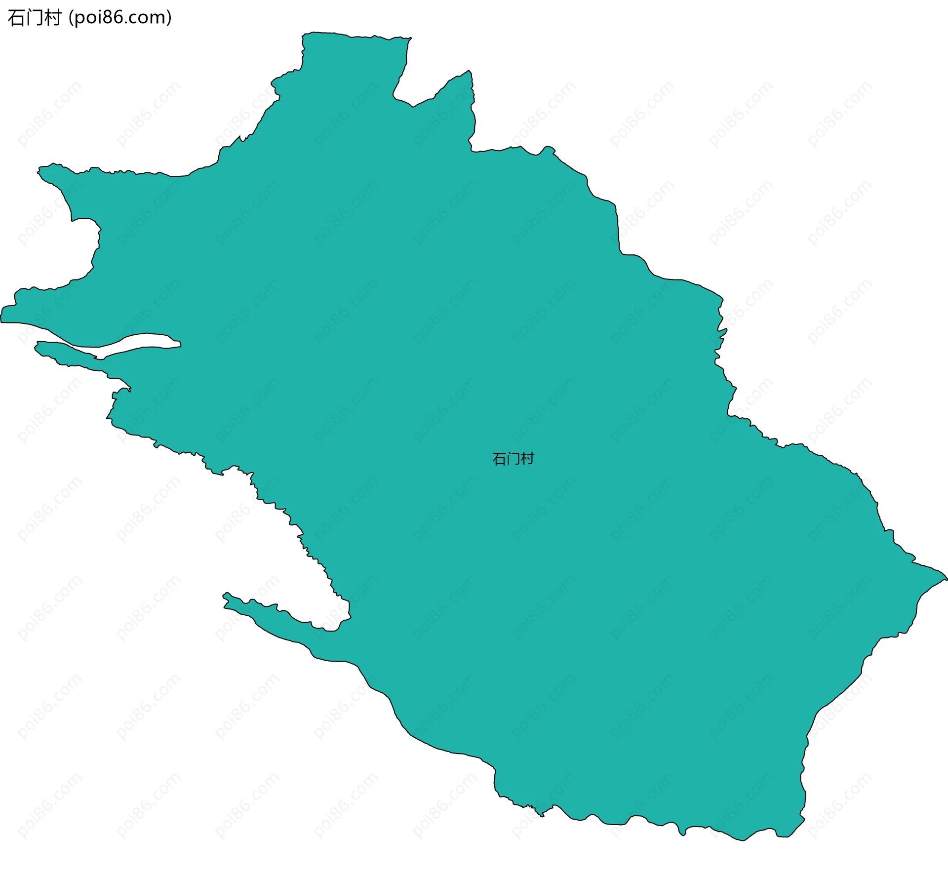石门村边界地图
