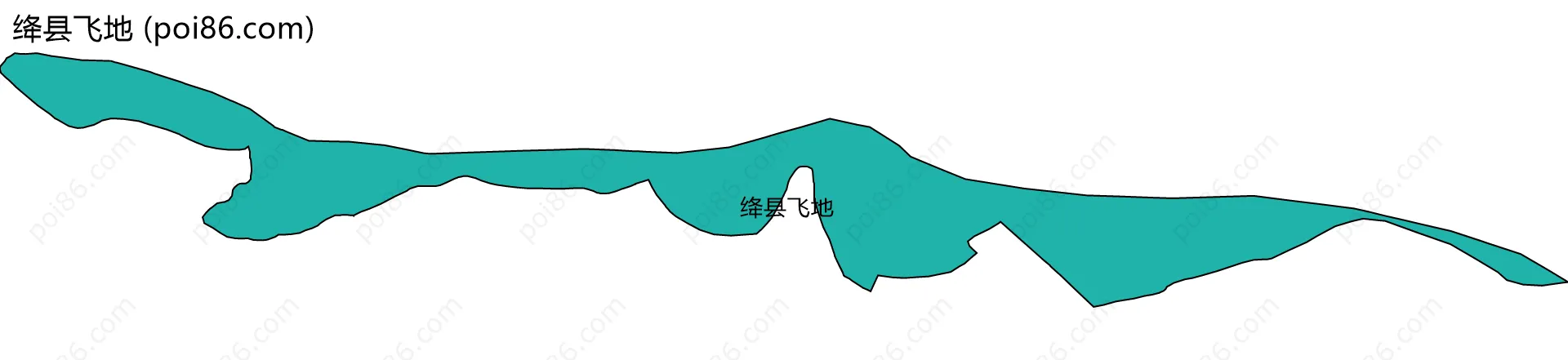 绛县飞地边界地图