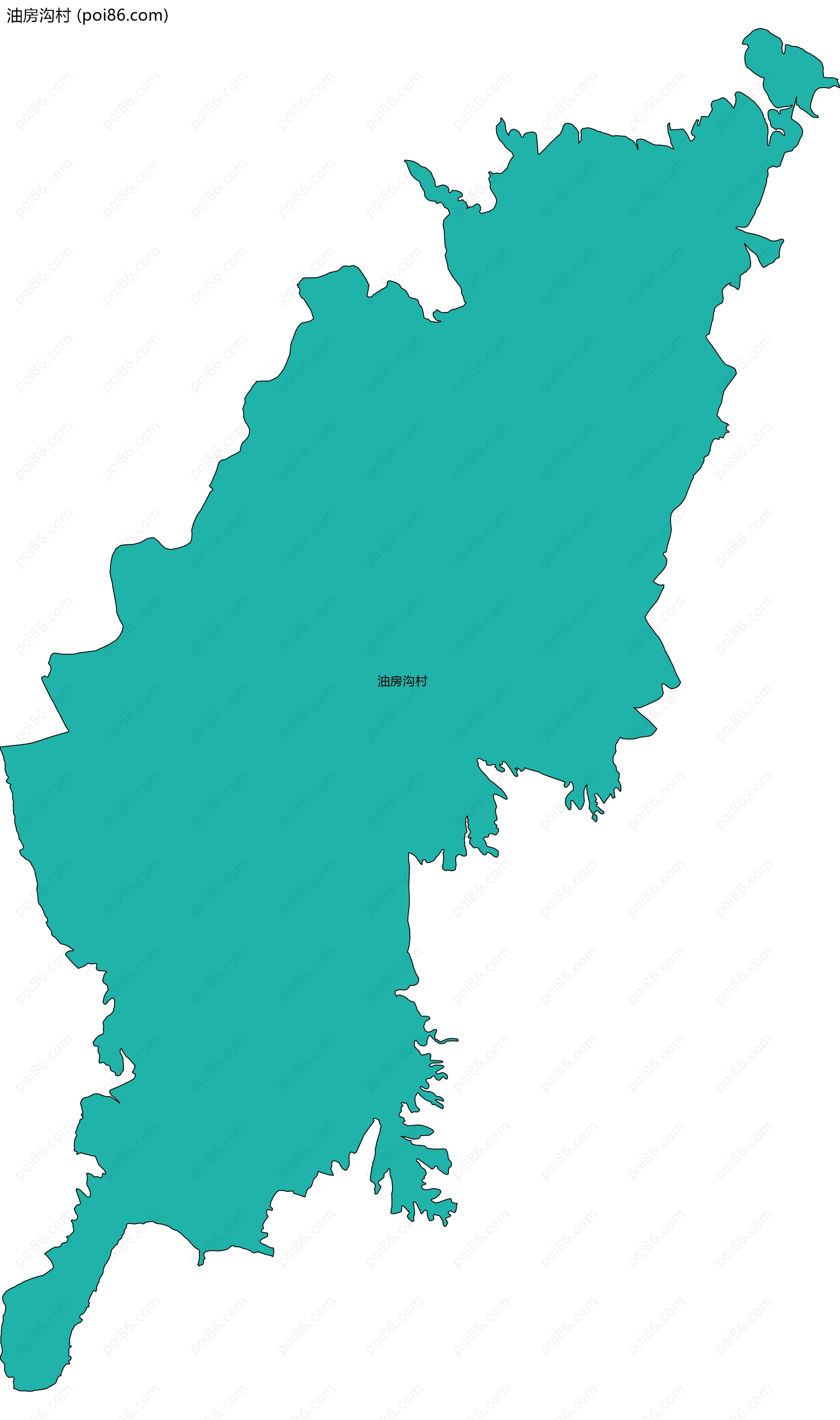 油房沟村边界地图