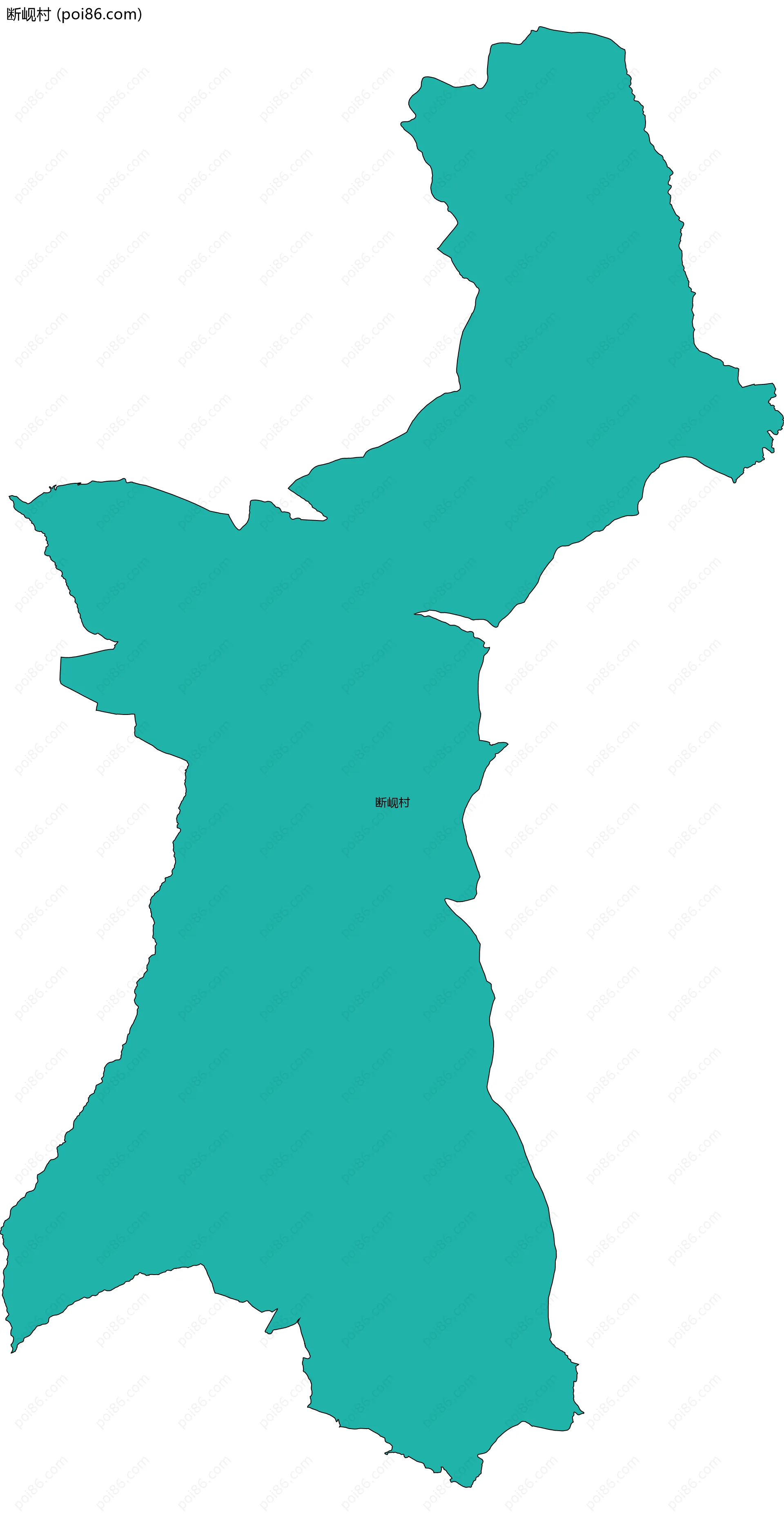 断岘村边界地图