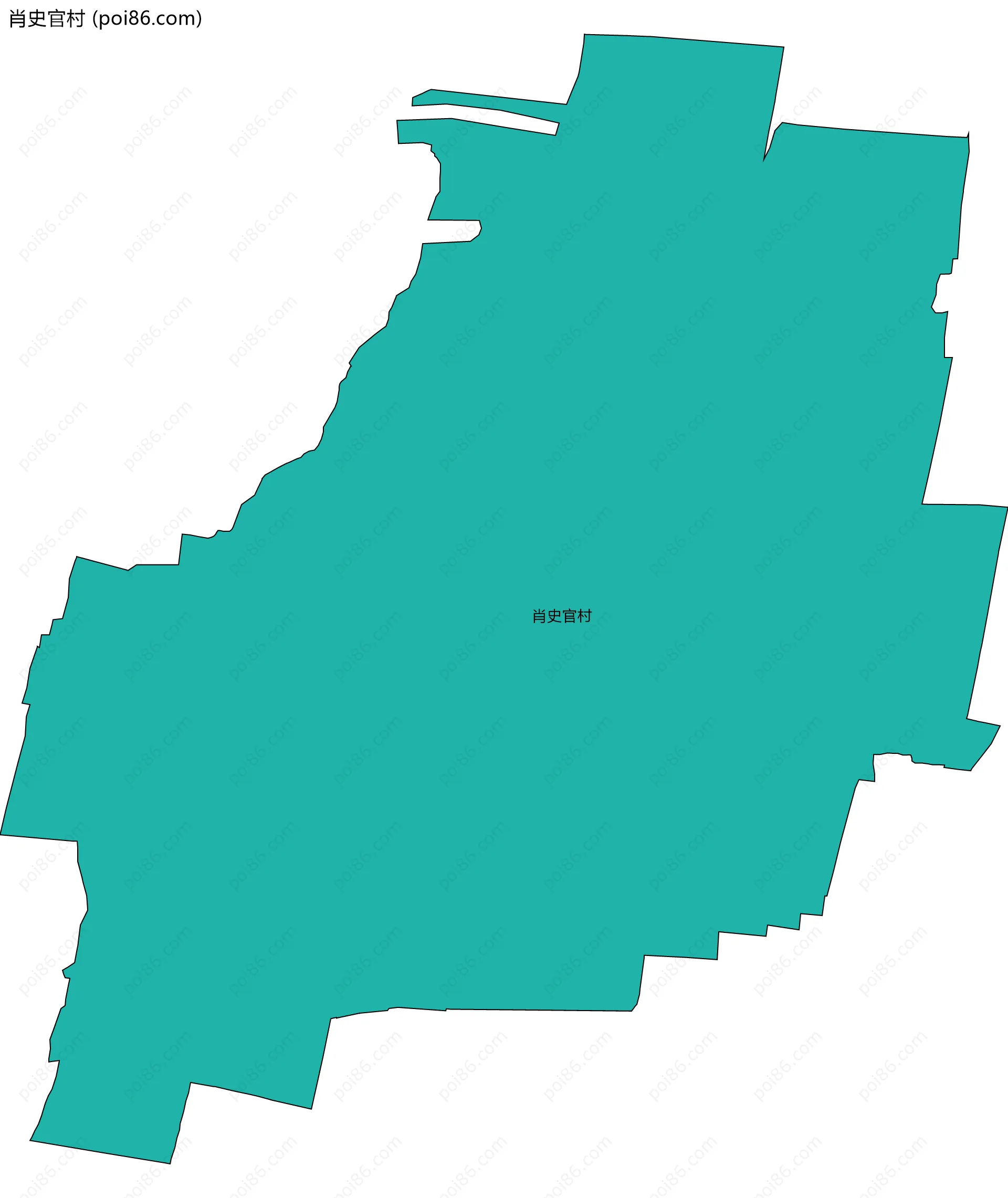 肖史官村边界地图