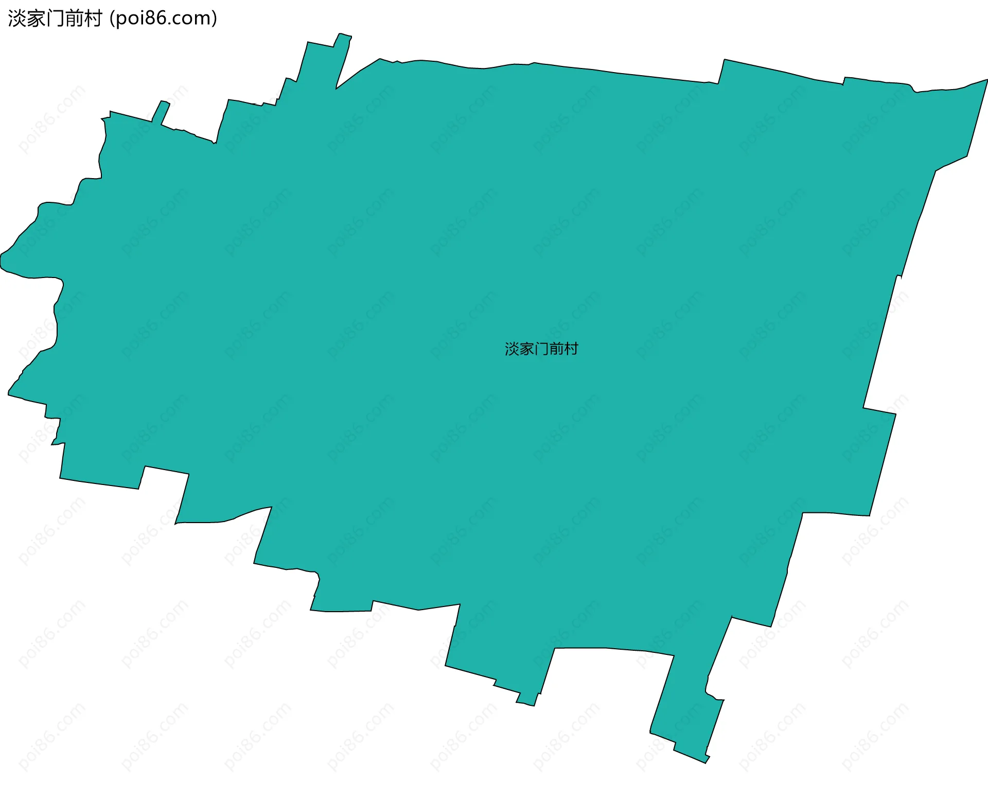 淡家门前村边界地图