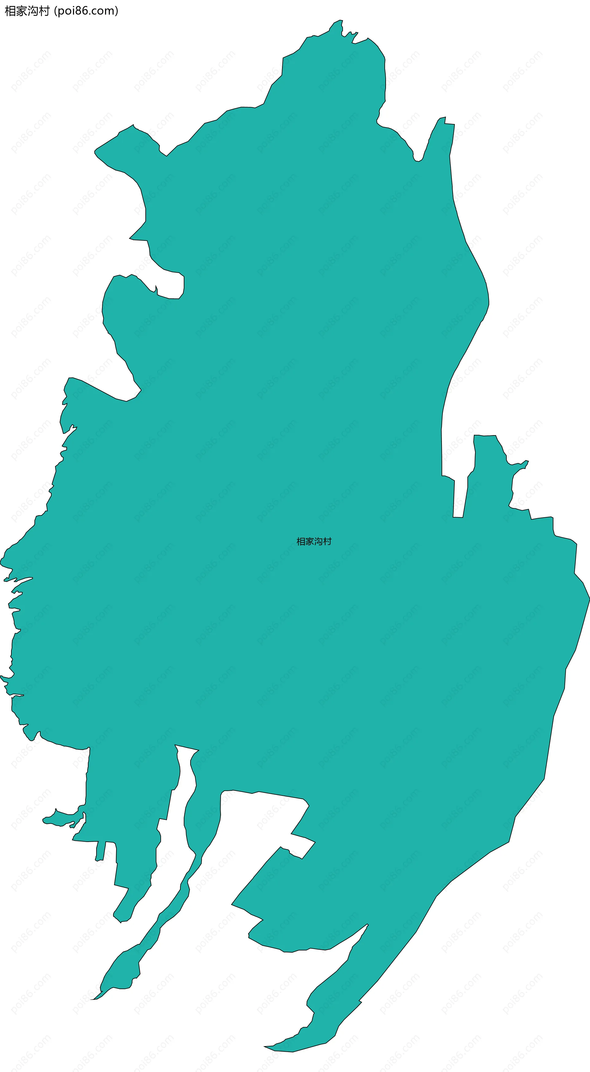 相家沟村边界地图