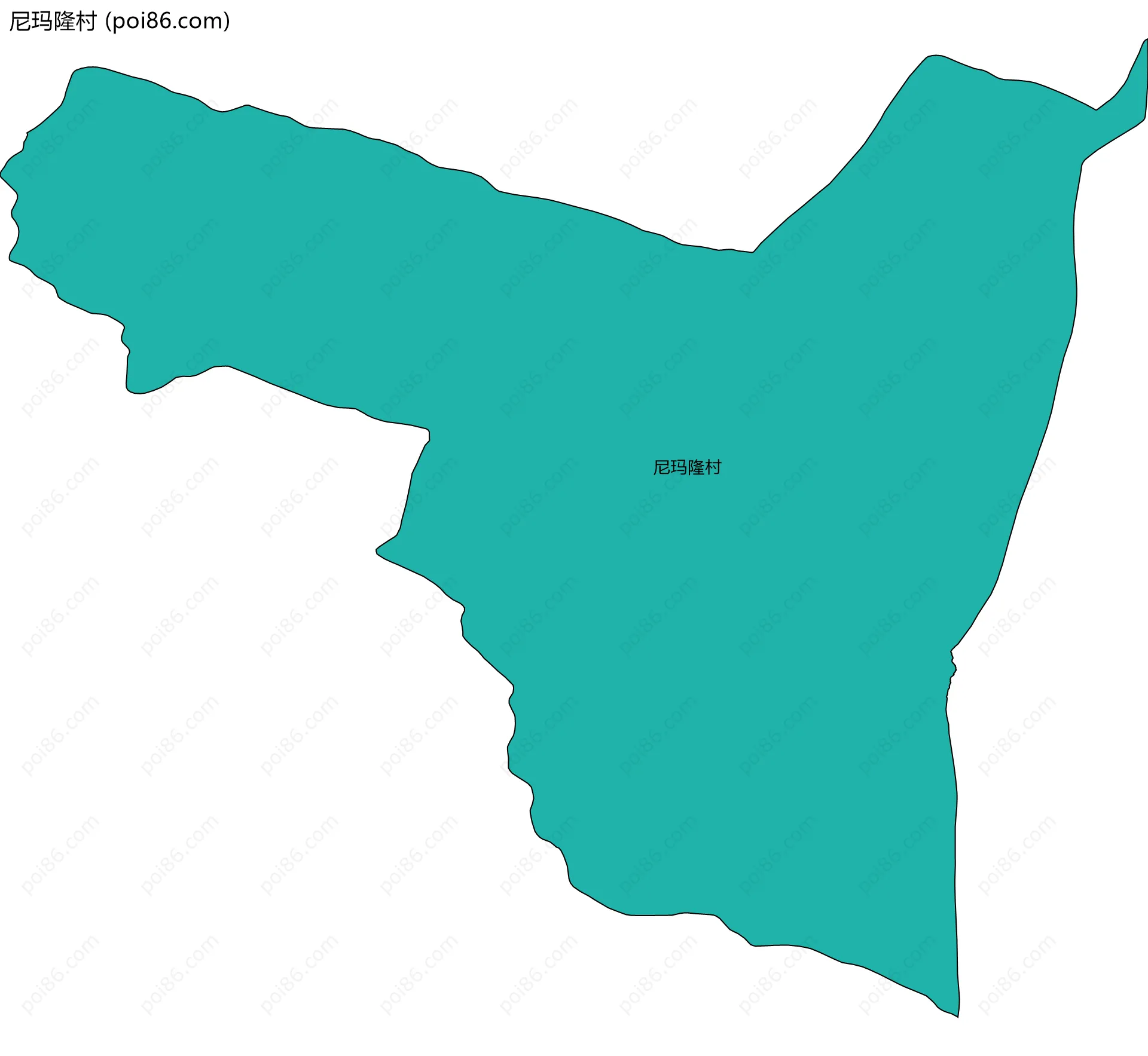 尼玛隆村边界地图