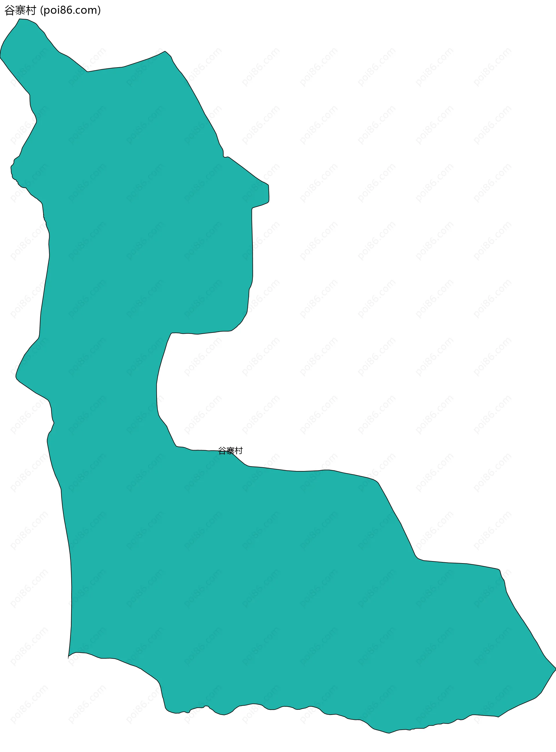 谷寨村边界地图