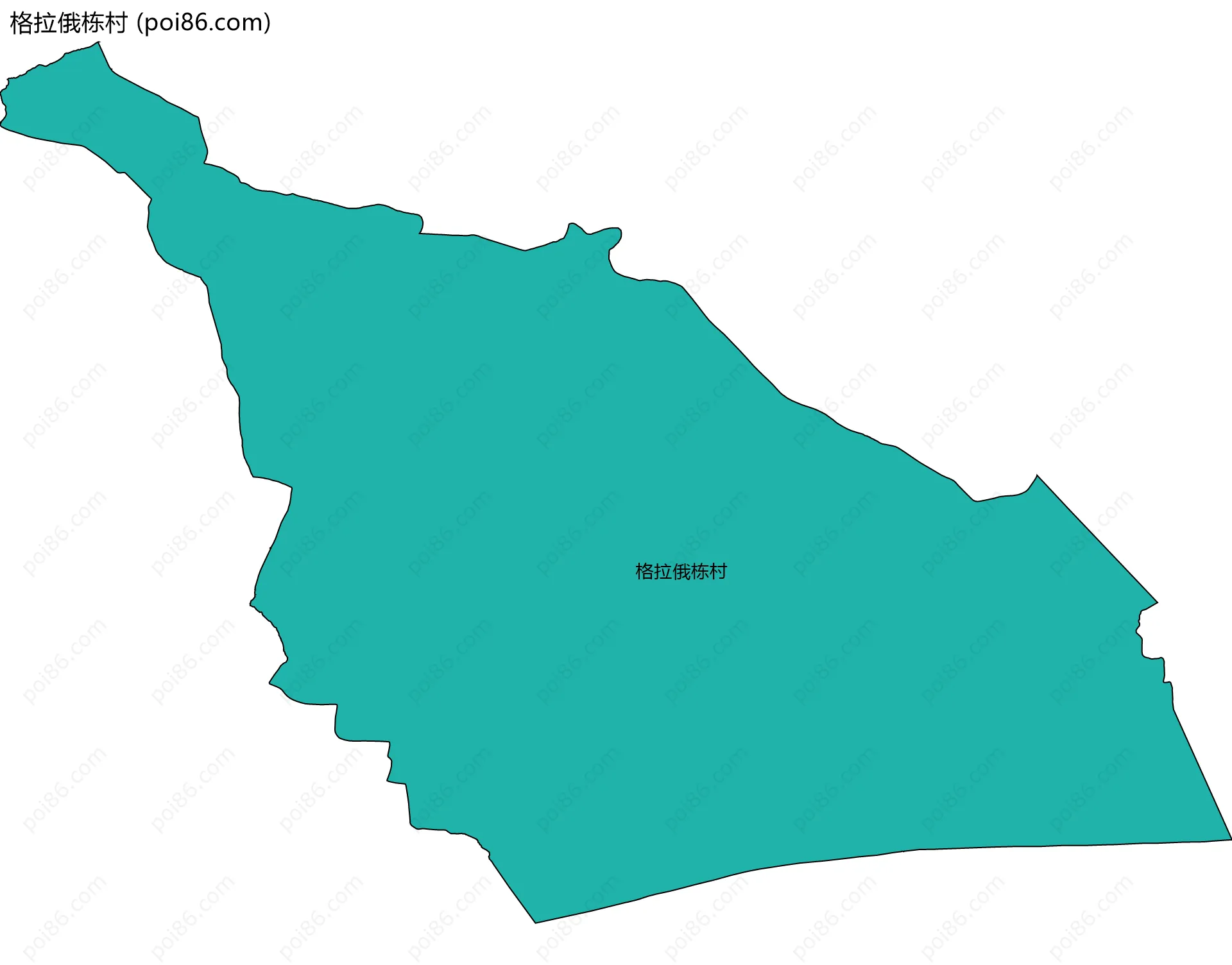 格拉俄栋村边界地图