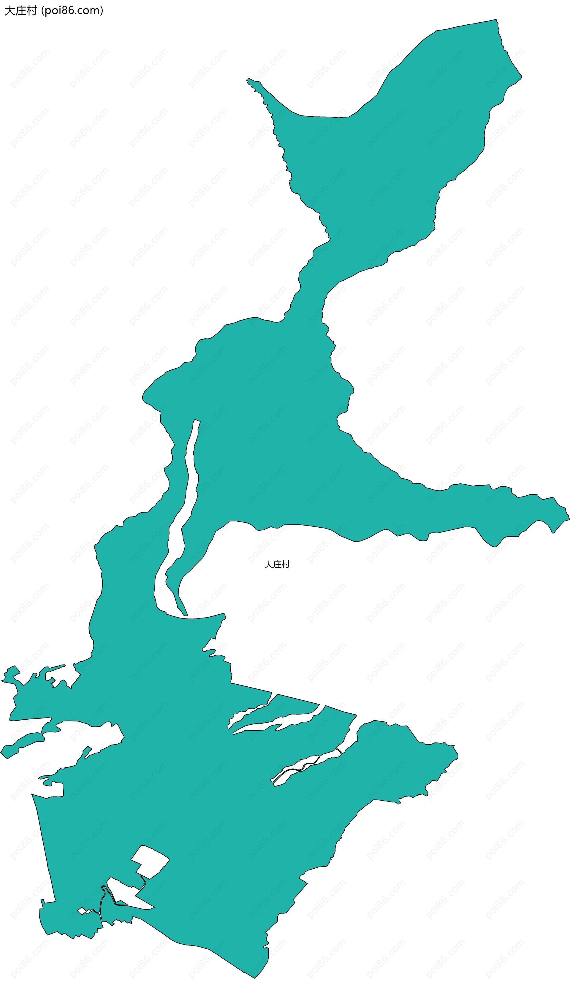 大庄村边界地图