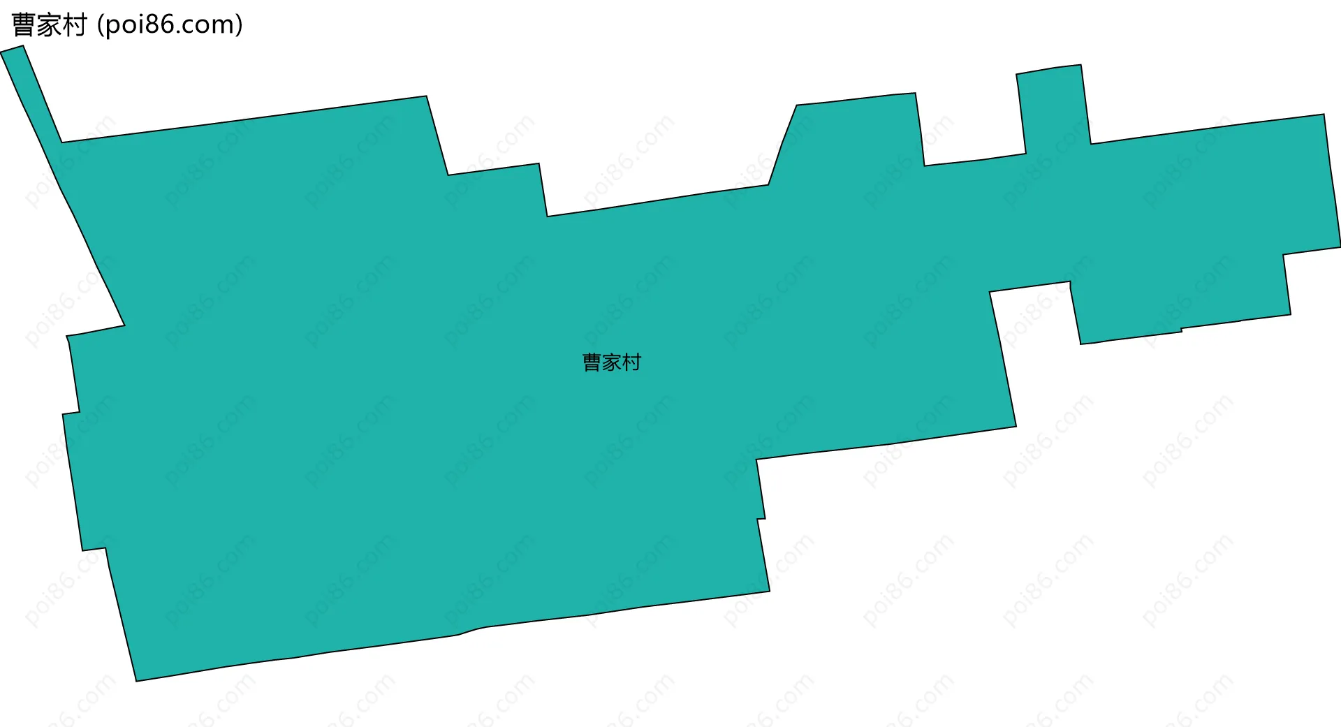 曹家村边界地图