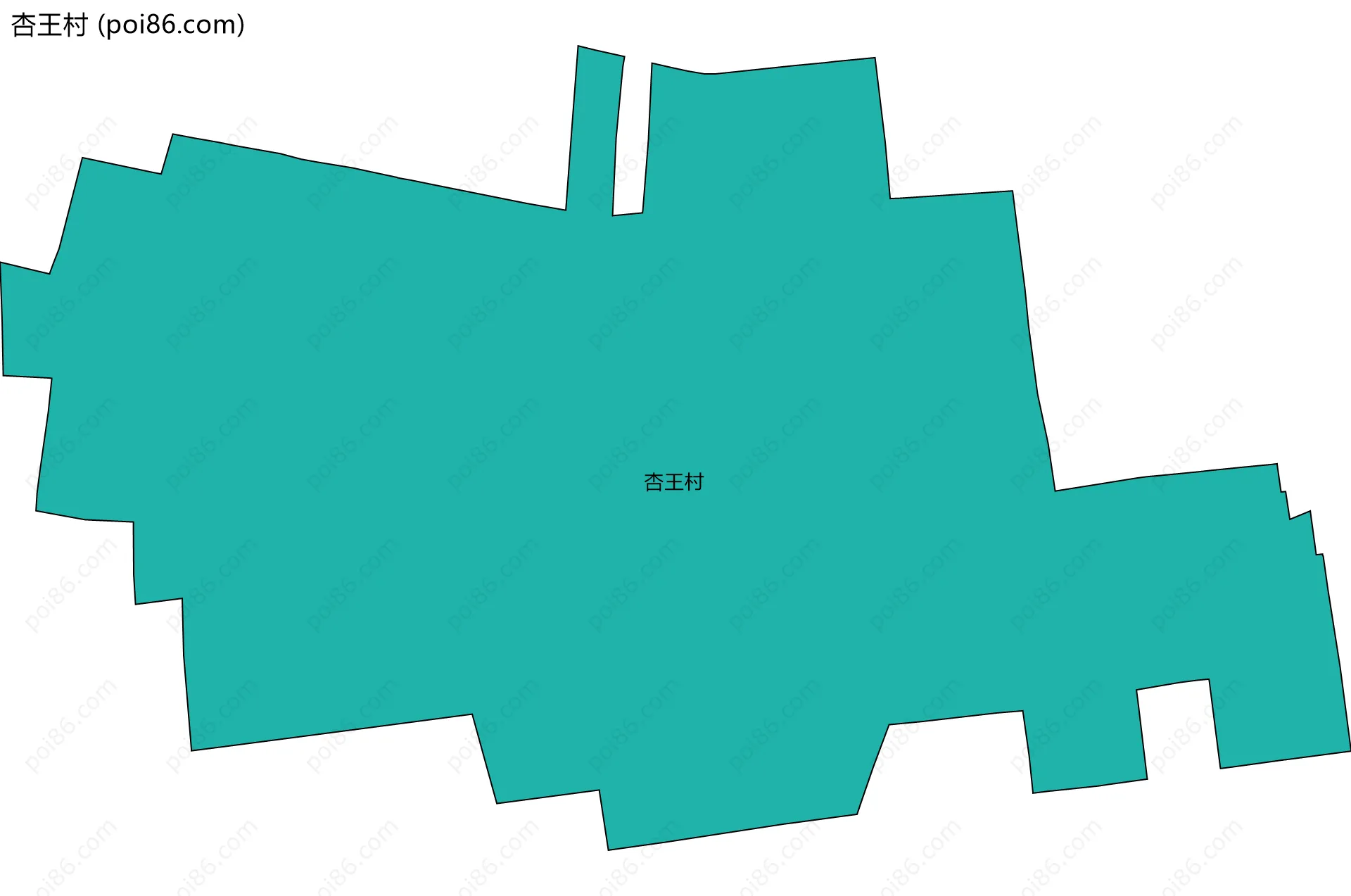 杏王村边界地图