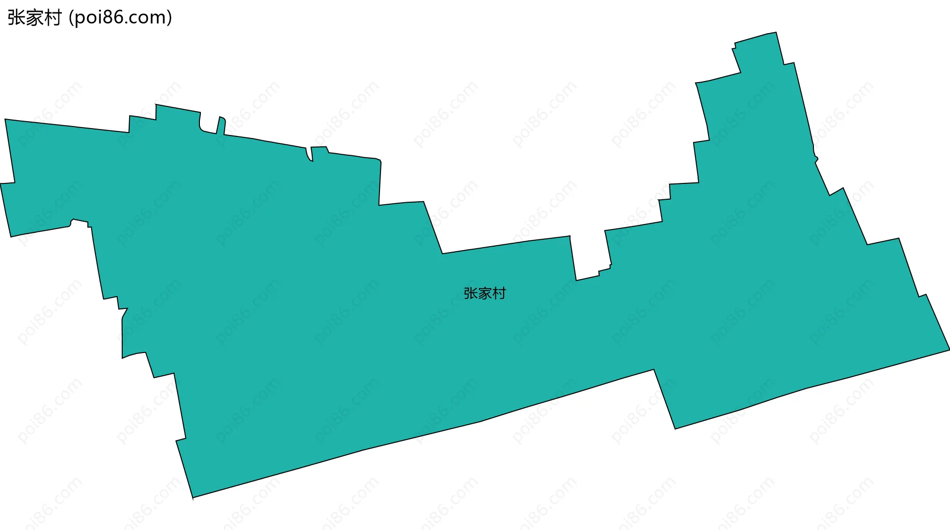 张家村边界地图