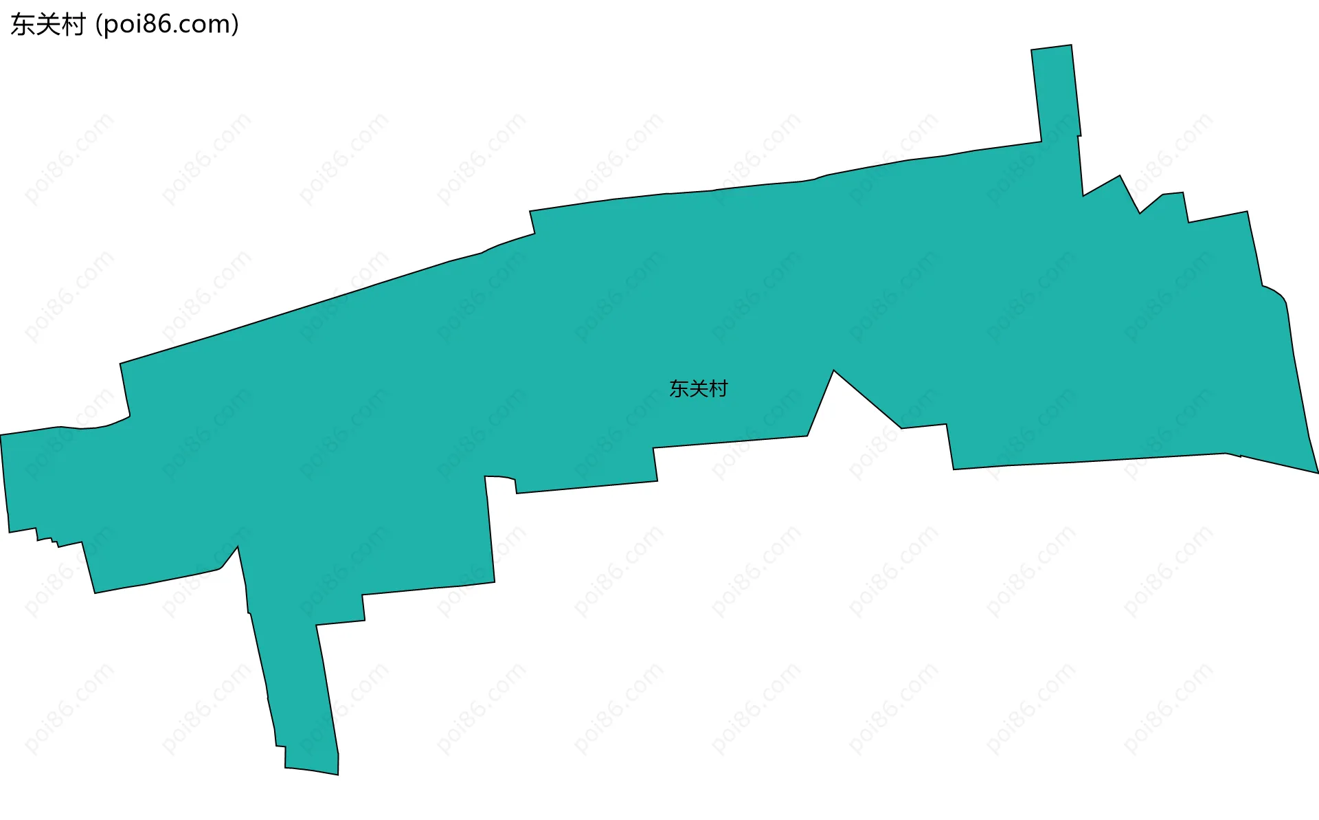 东关村边界地图