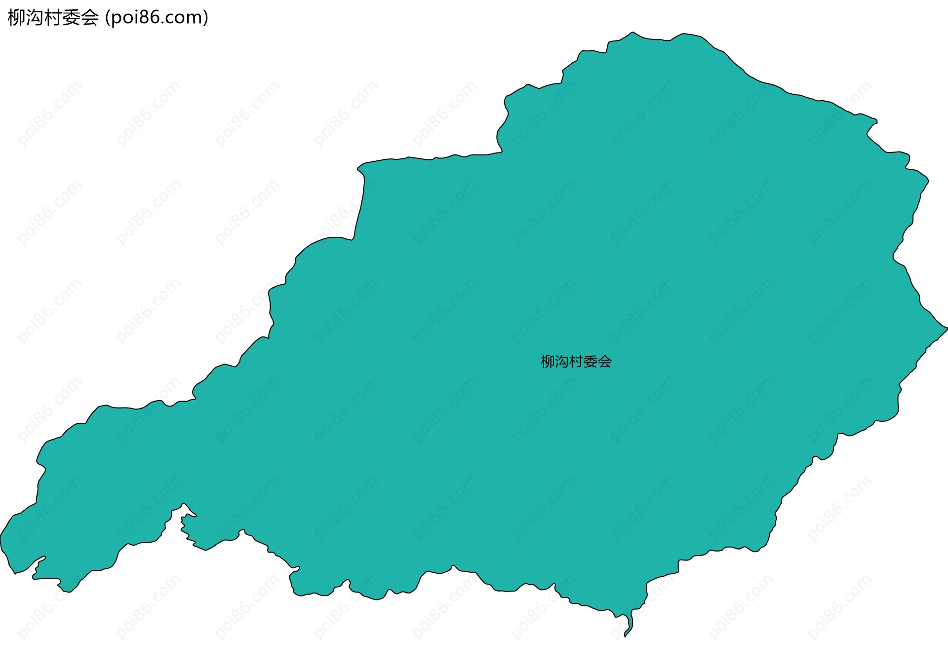 柳沟村委会边界地图