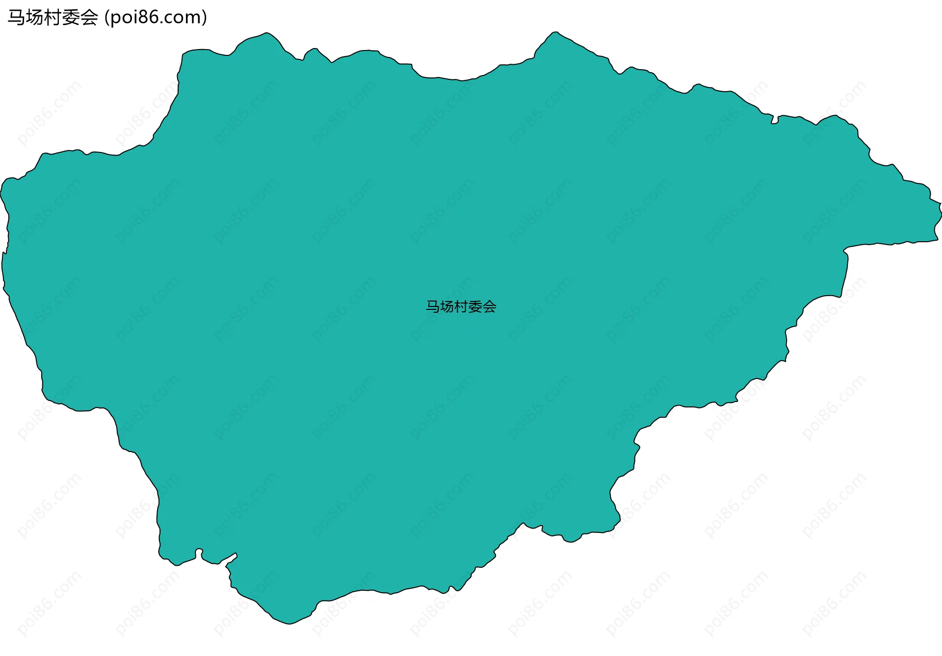 马场村委会边界地图