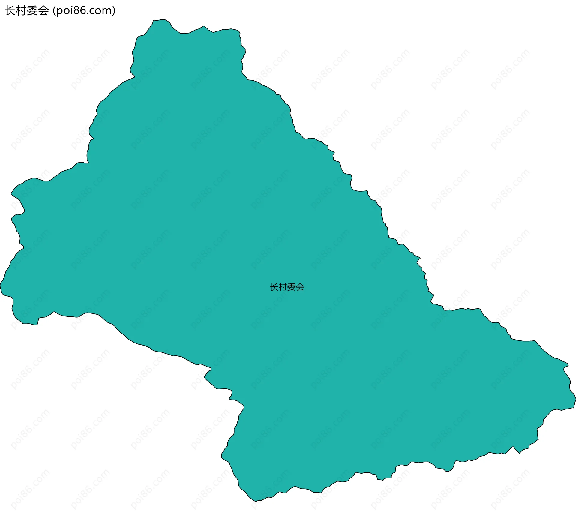 长村委会边界地图