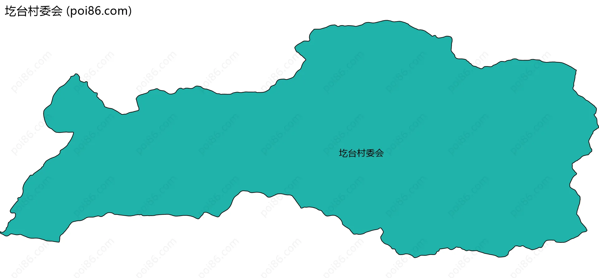 圪台村委会边界地图