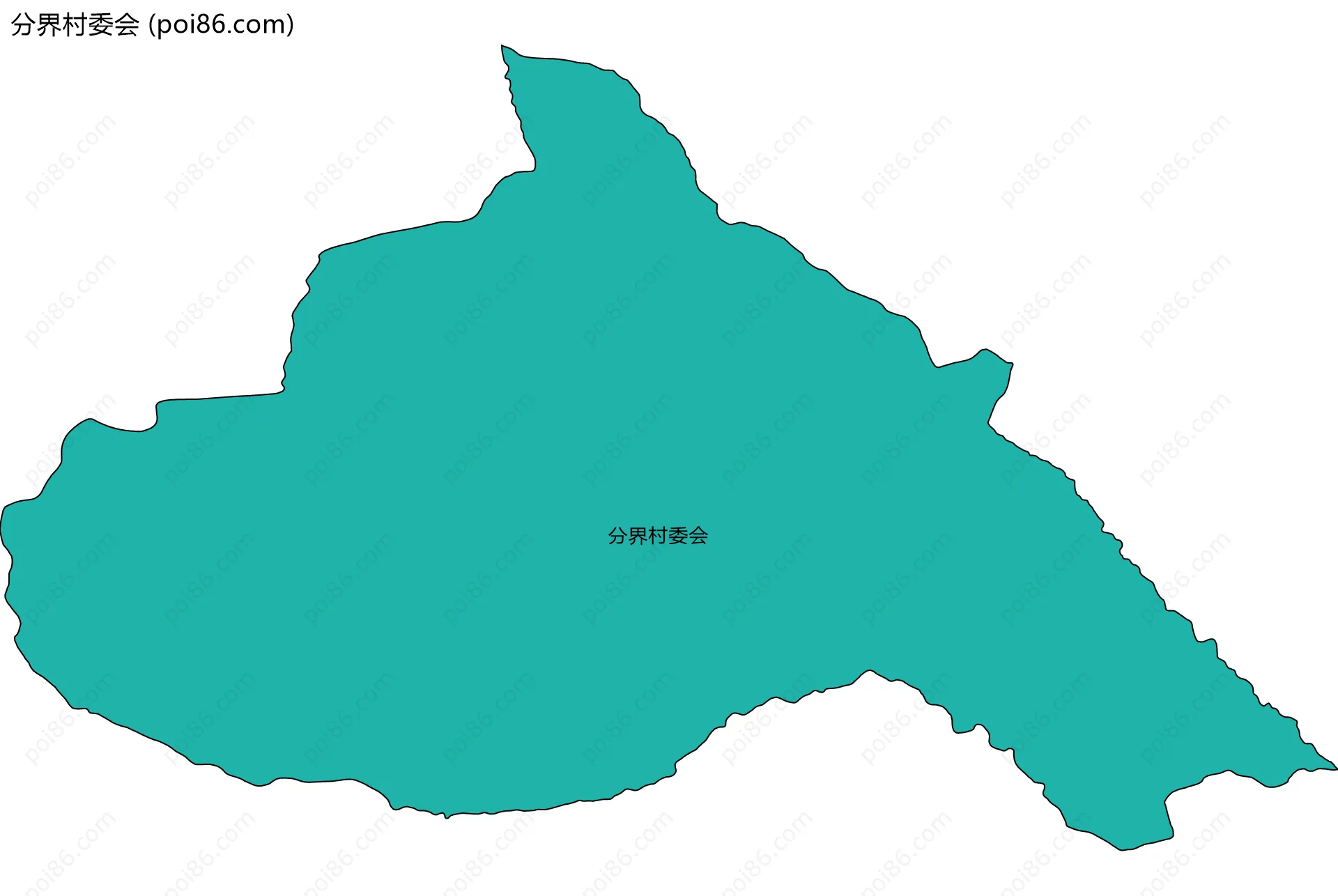 分界村委会边界地图