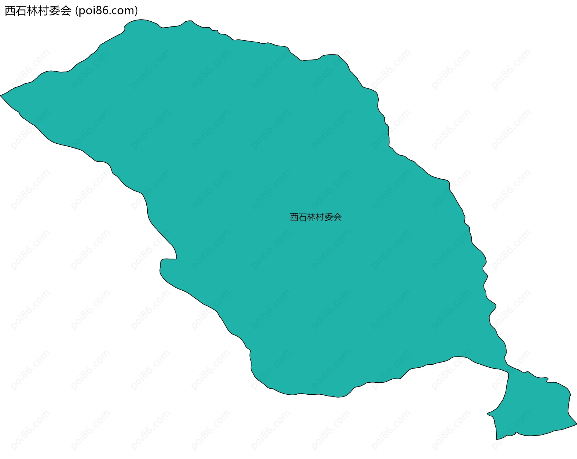 西石林村委会边界地图