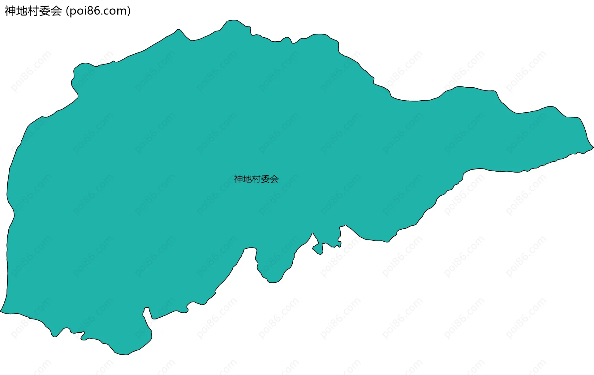 神地村委会边界地图