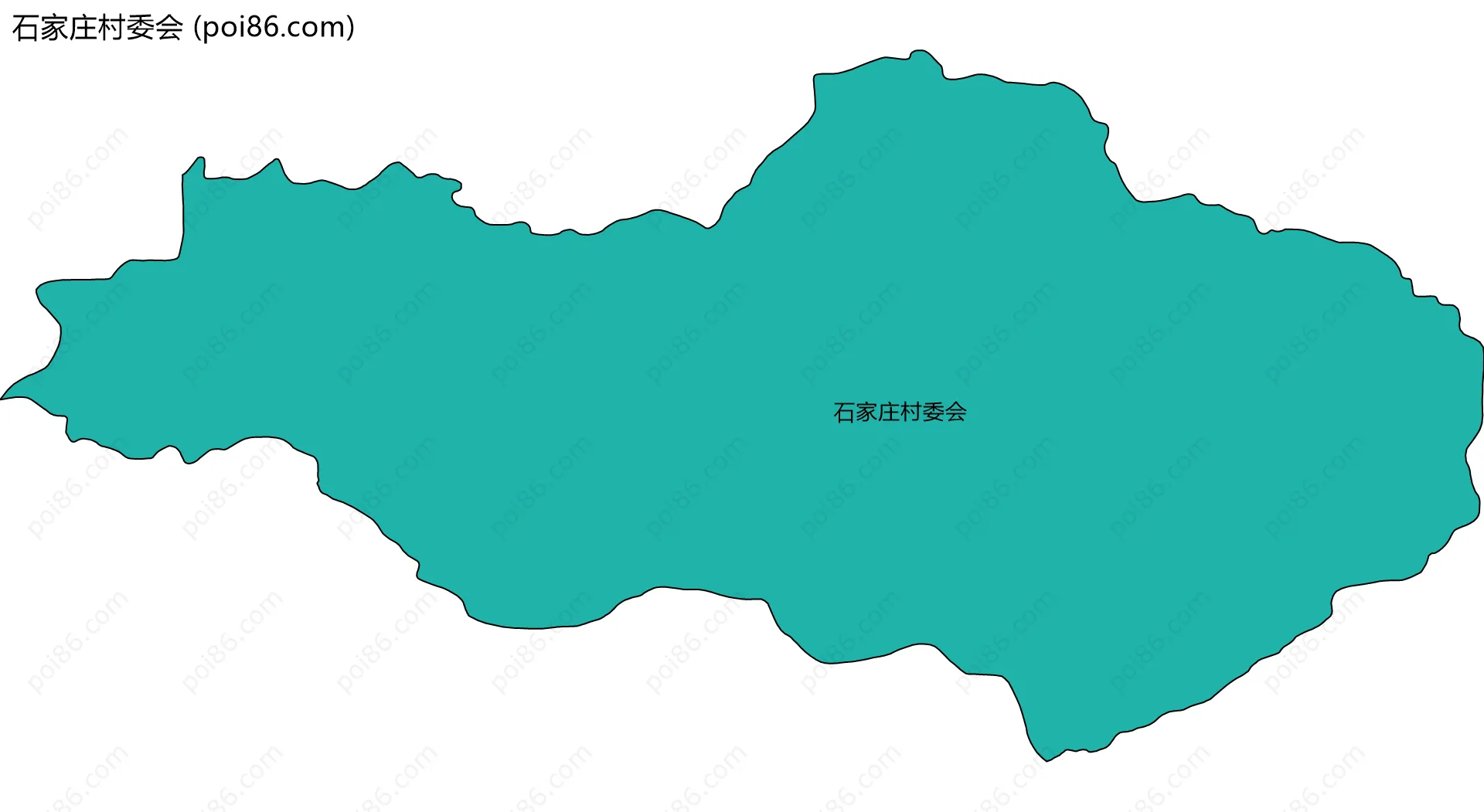 石家庄村委会边界地图