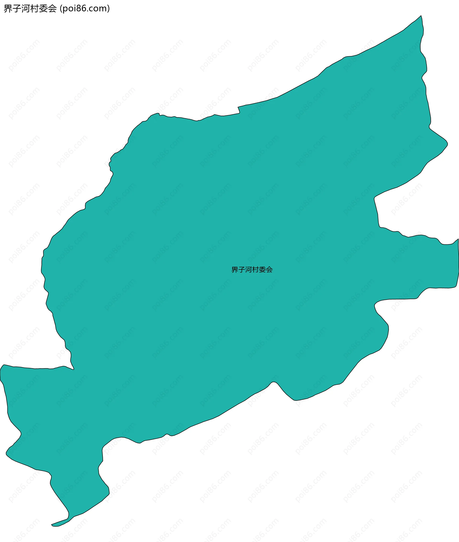 界子河村委会边界地图