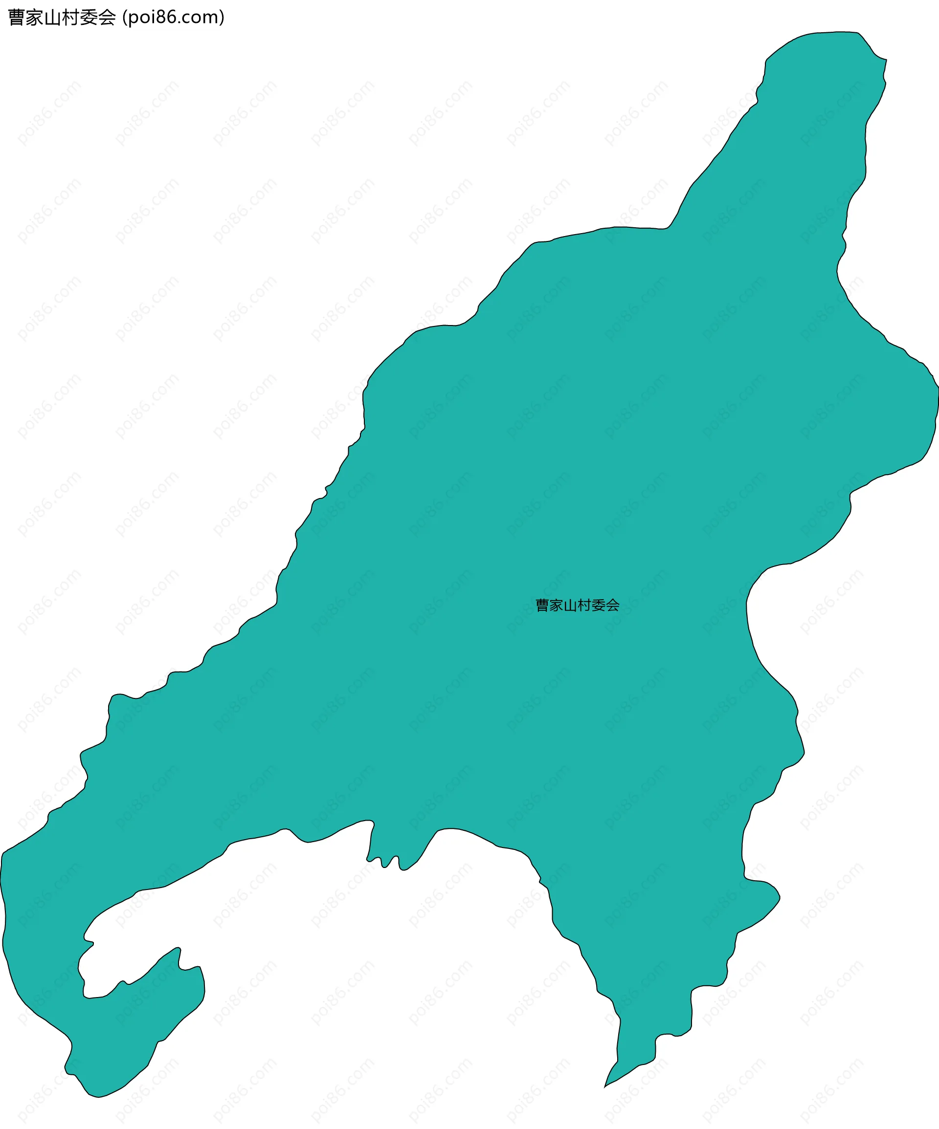 曹家山村委会边界地图