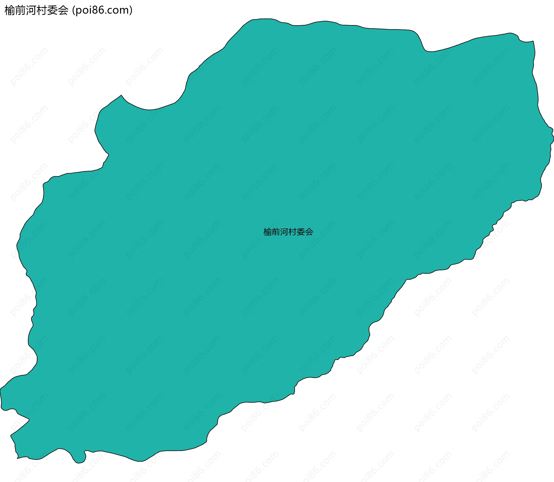 榆前河村委会边界地图