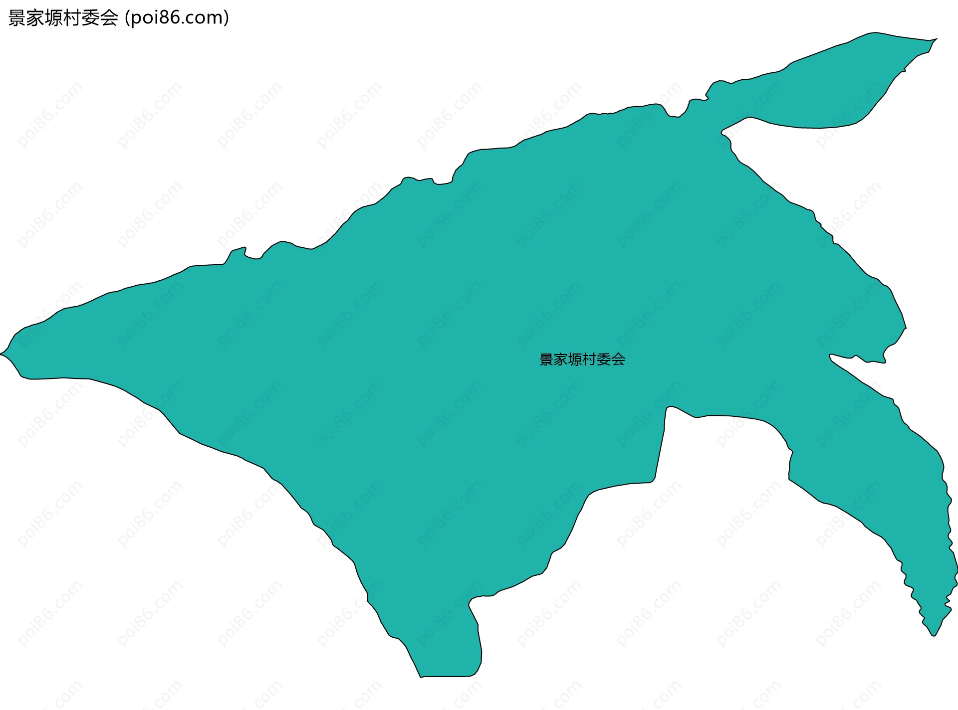 景家塬村委会边界地图