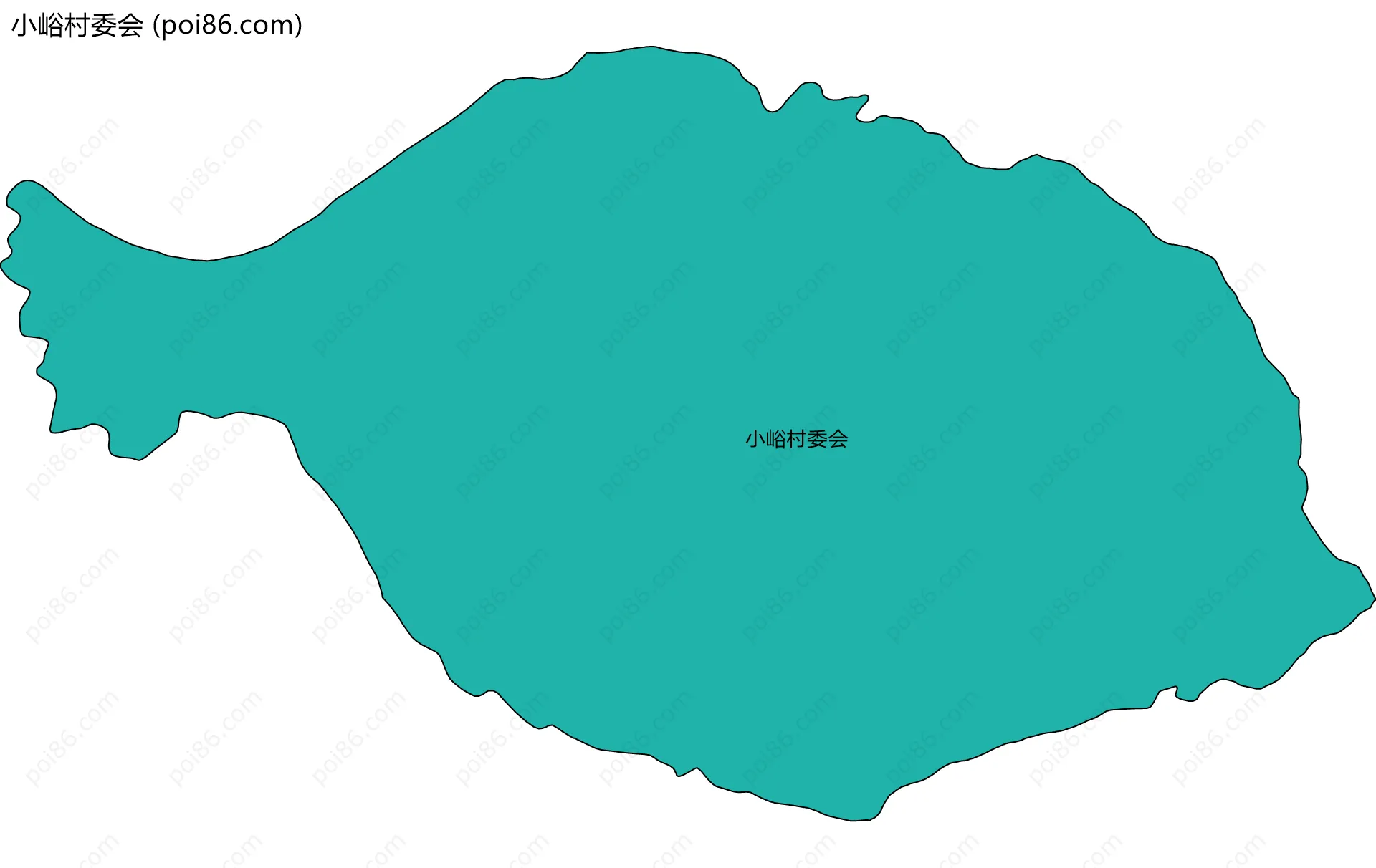 小峪村委会边界地图
