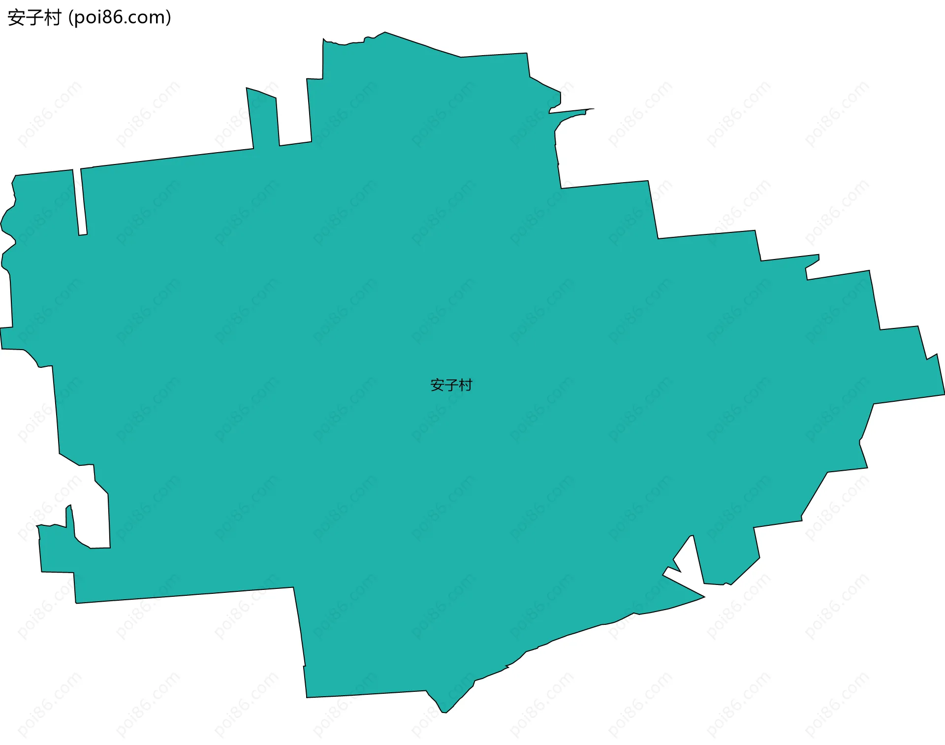 安子村边界地图