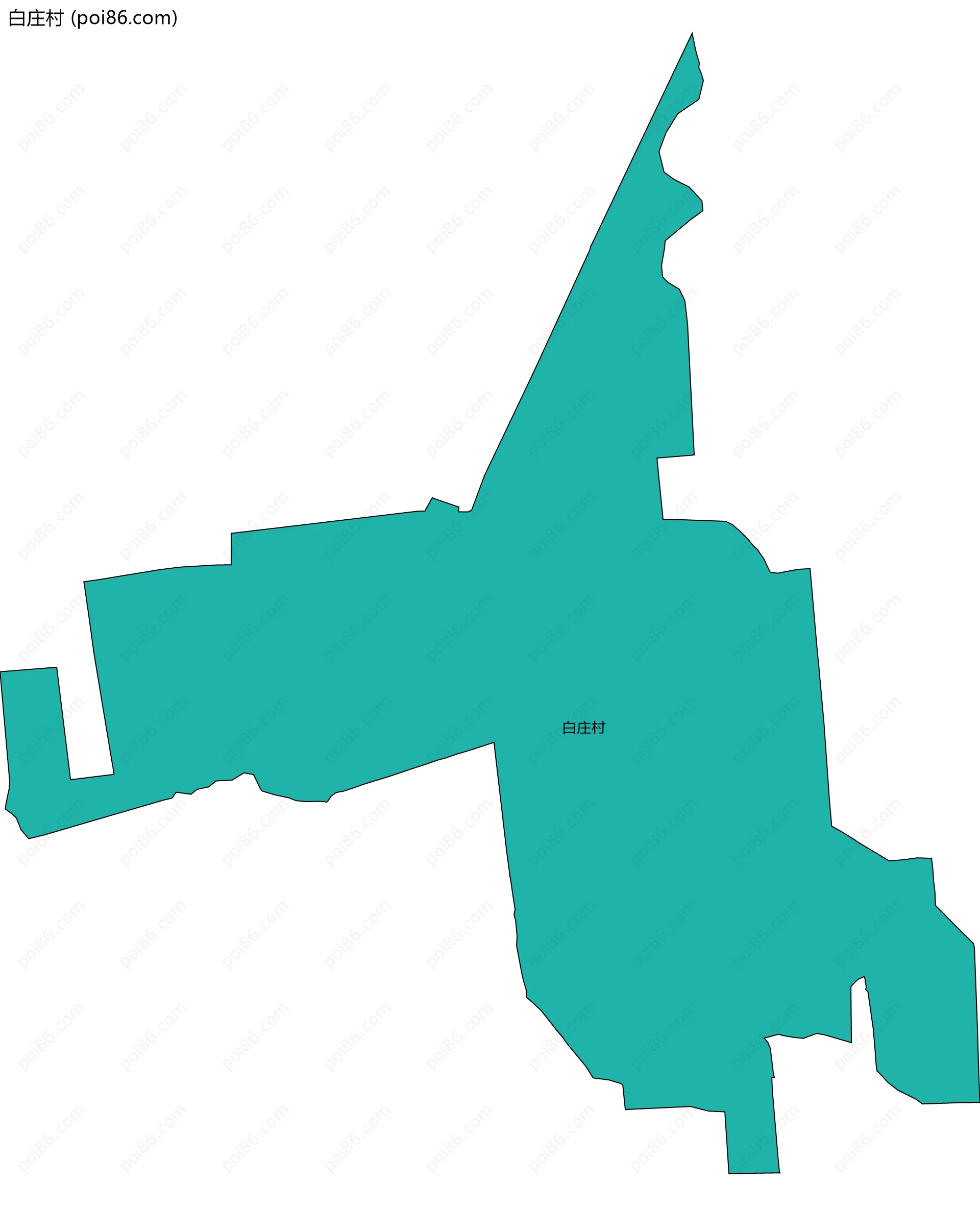 白庄村边界地图