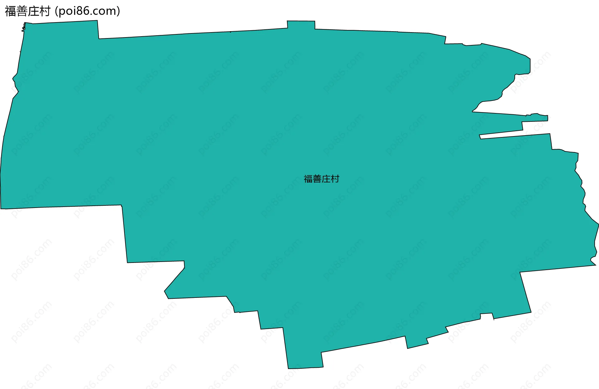 福善庄村边界地图