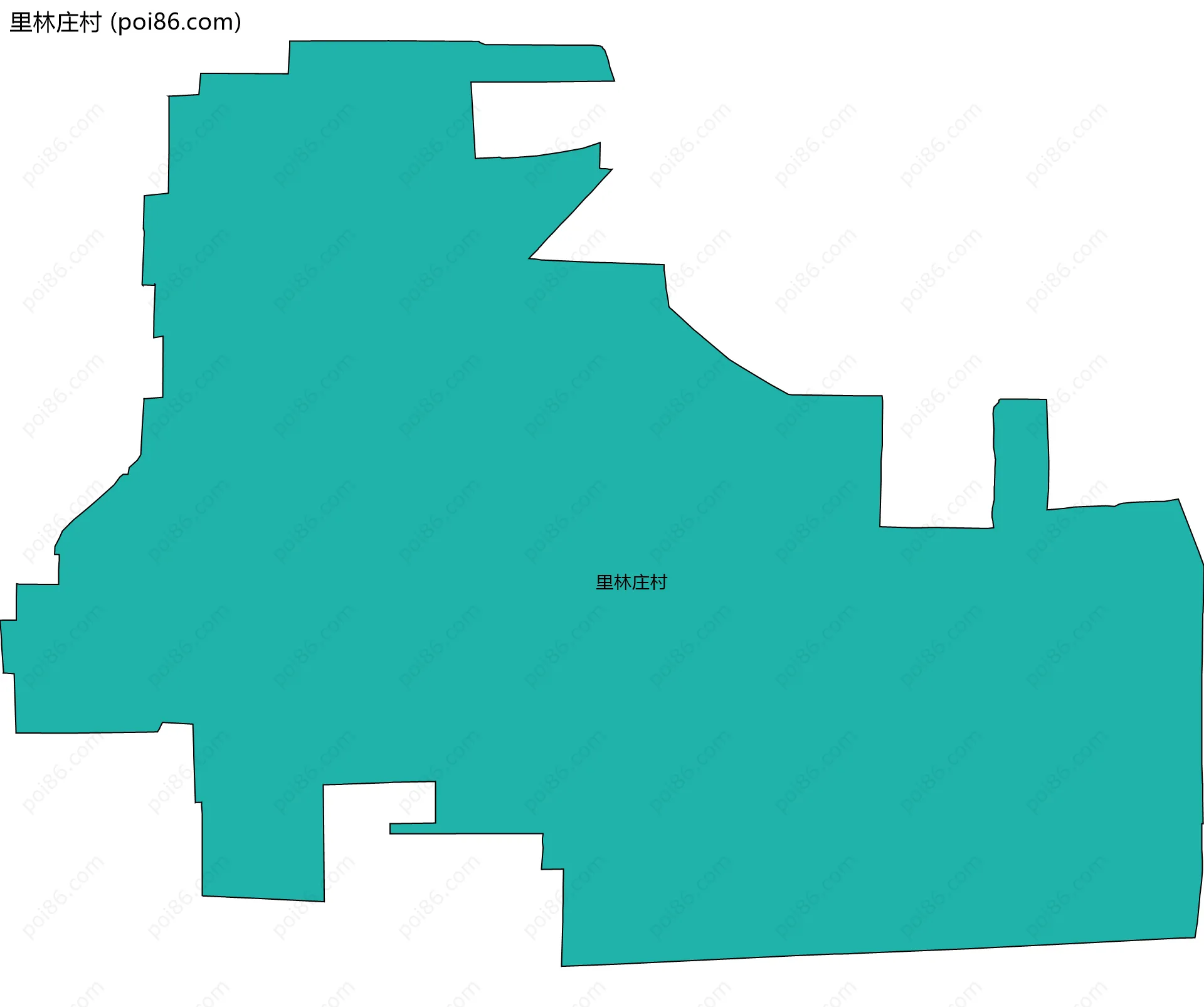 里林庄村边界地图