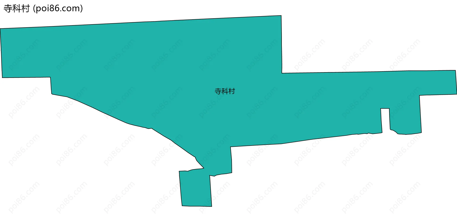 寺科村边界地图