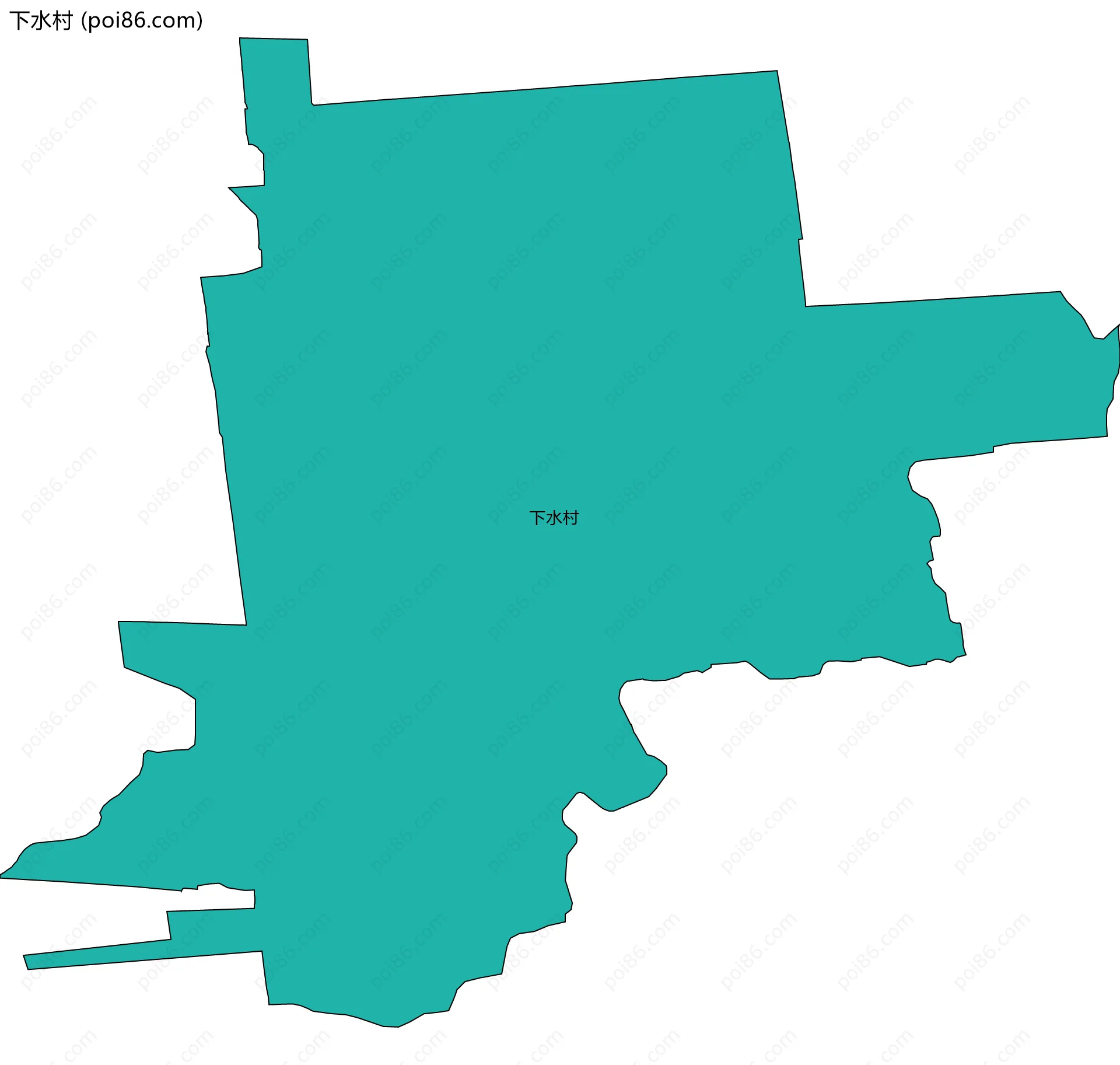下水村边界地图
