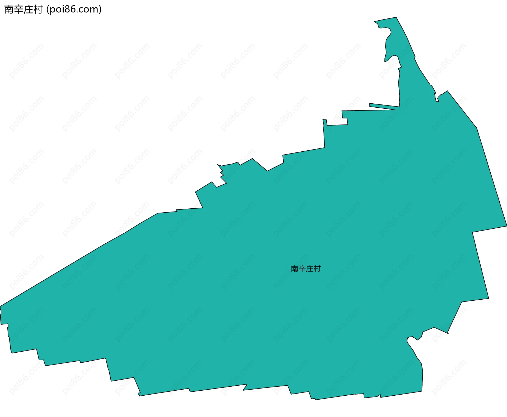 南辛庄村边界地图